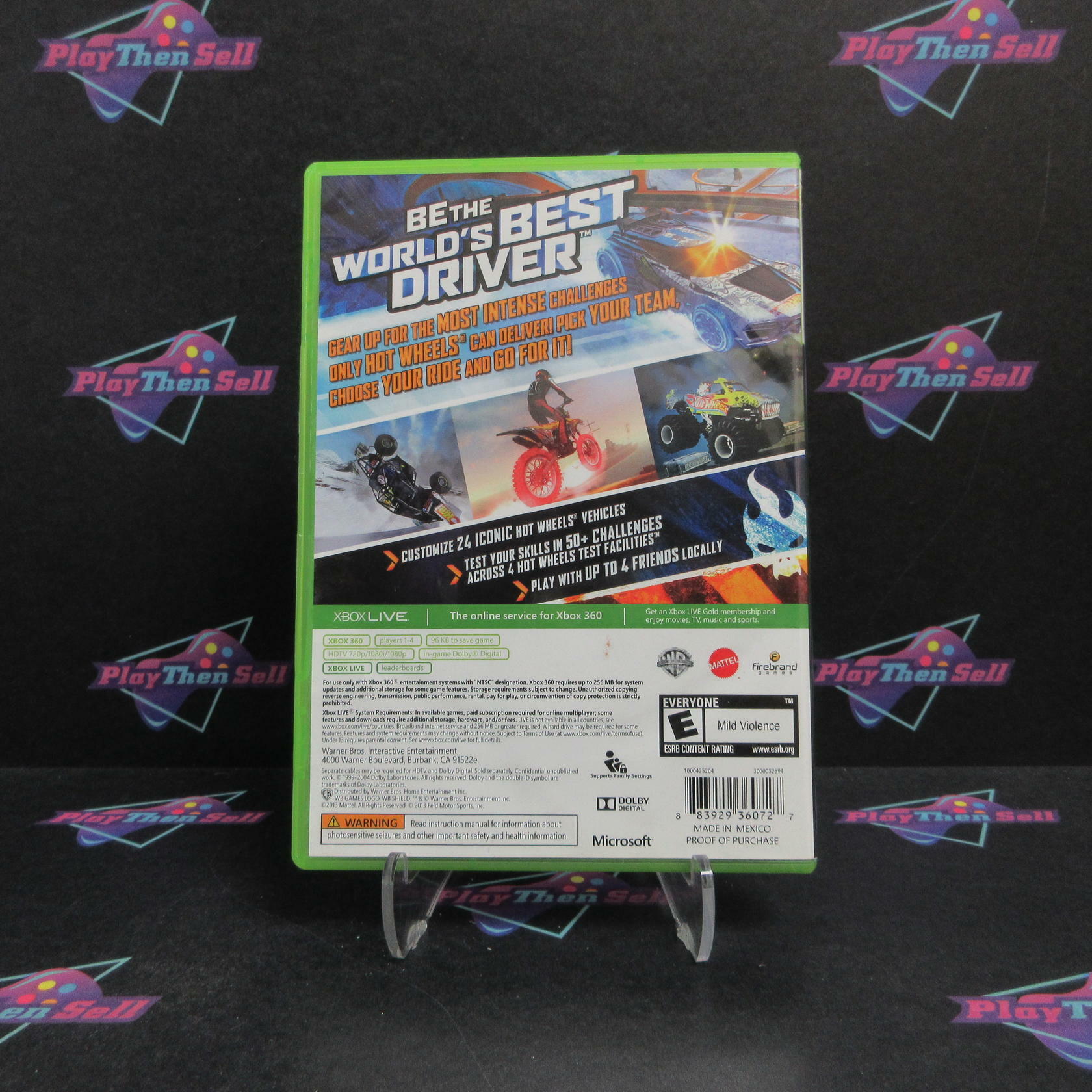 Hot Wheels World's Best Driver Xbox 360 Complete - Excellent