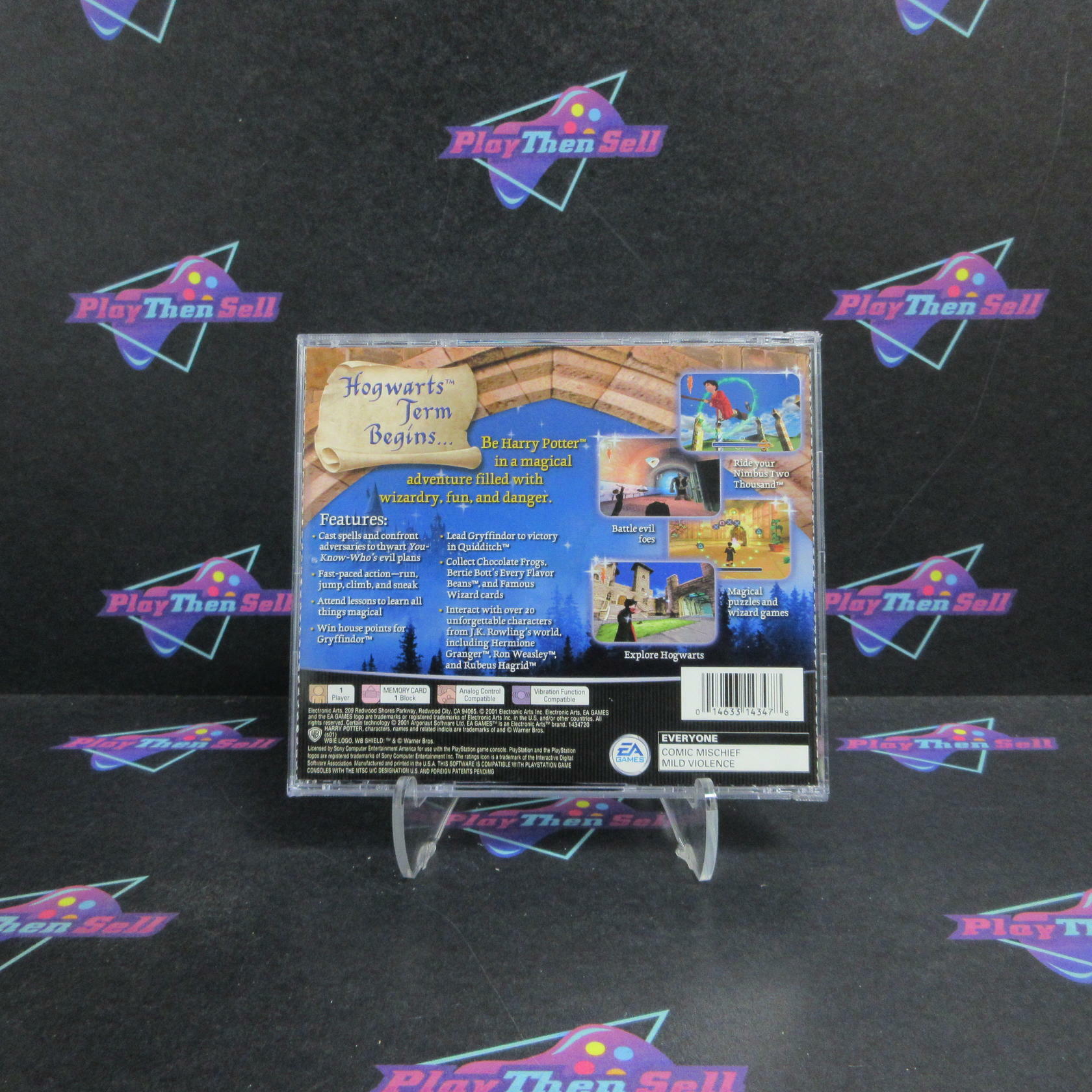 Harry Potter and the Sorcerer's Stone PS1 + Reg Card Complete - Very Good