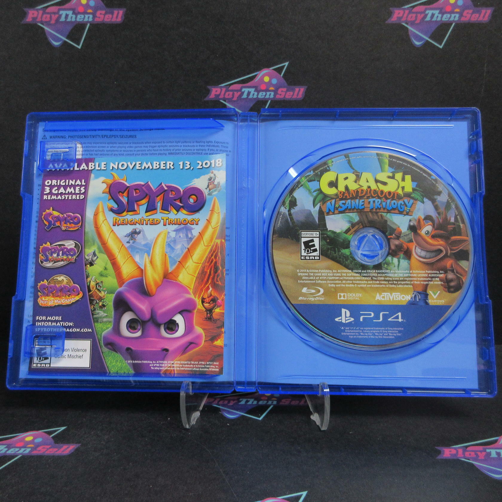 Crash Bandicoot N Sane Trilogy PS4 PlayStation 4 Complete - Very Good