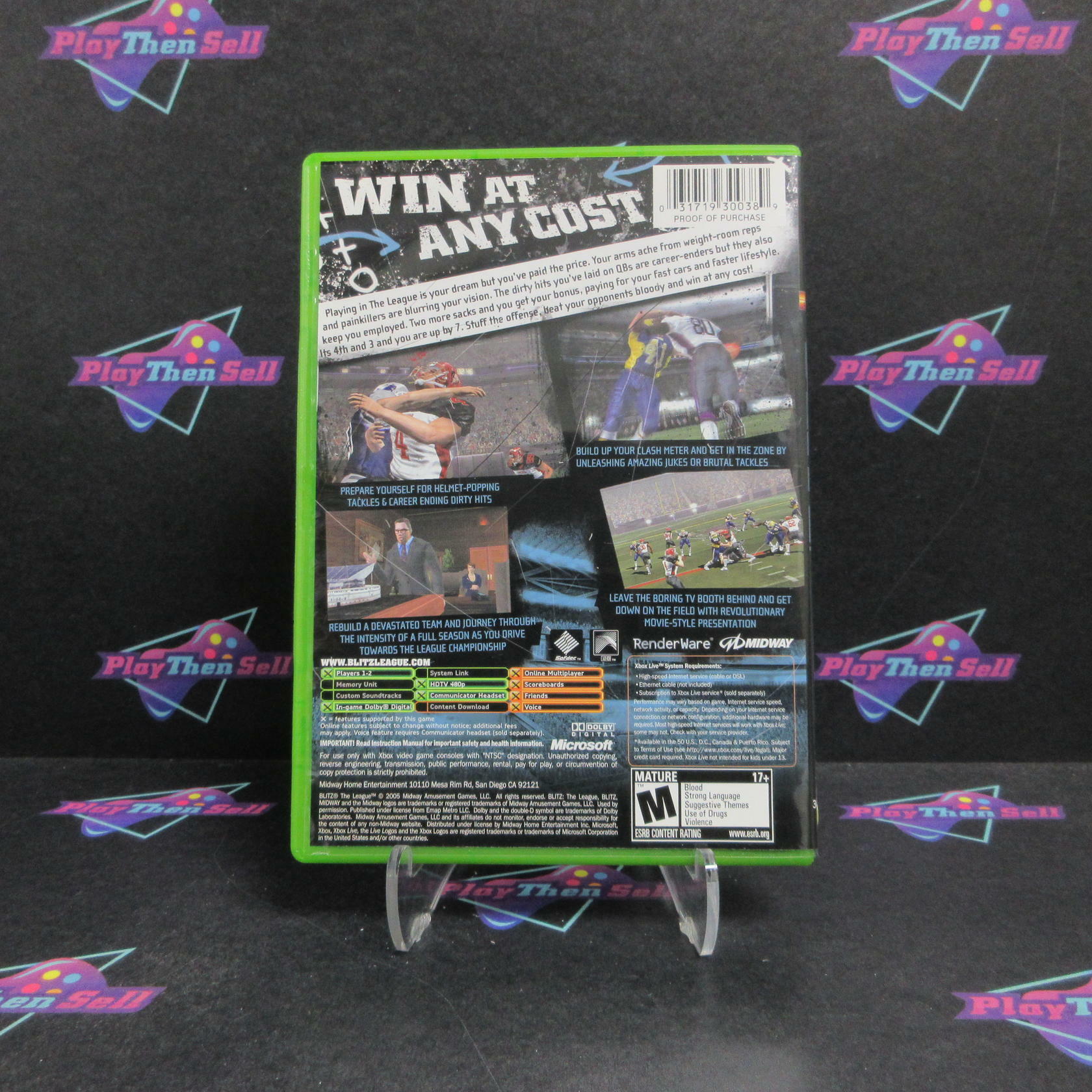 Blitz The League Xbox + Reg Card Complete - Excellent