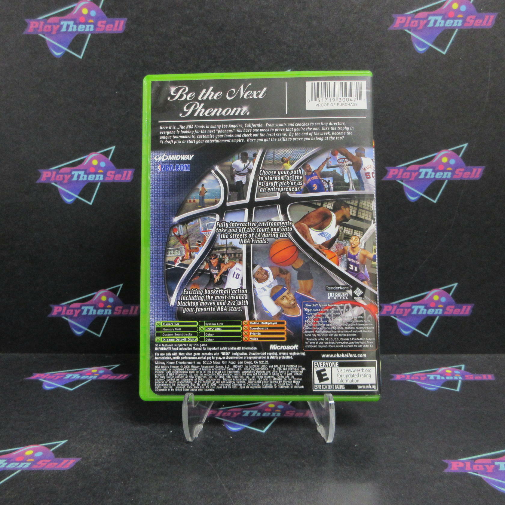 NBA Ballers Phenom Xbox + Soundtrack Complete - Refurbished