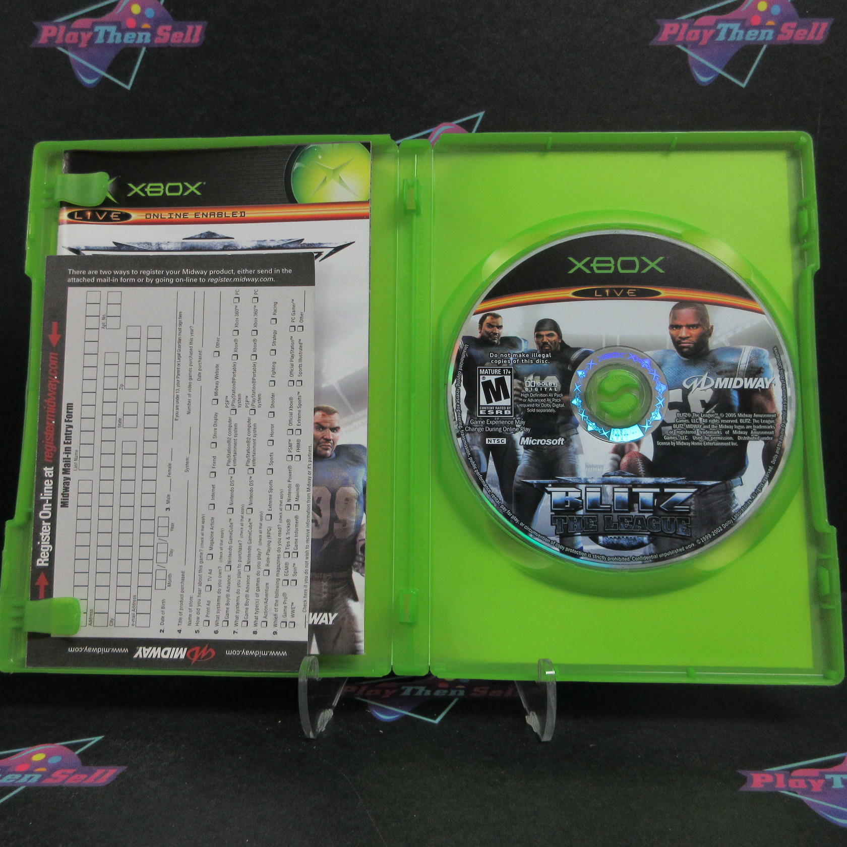 Blitz The League Xbox + Reg Card Complete - Excellent