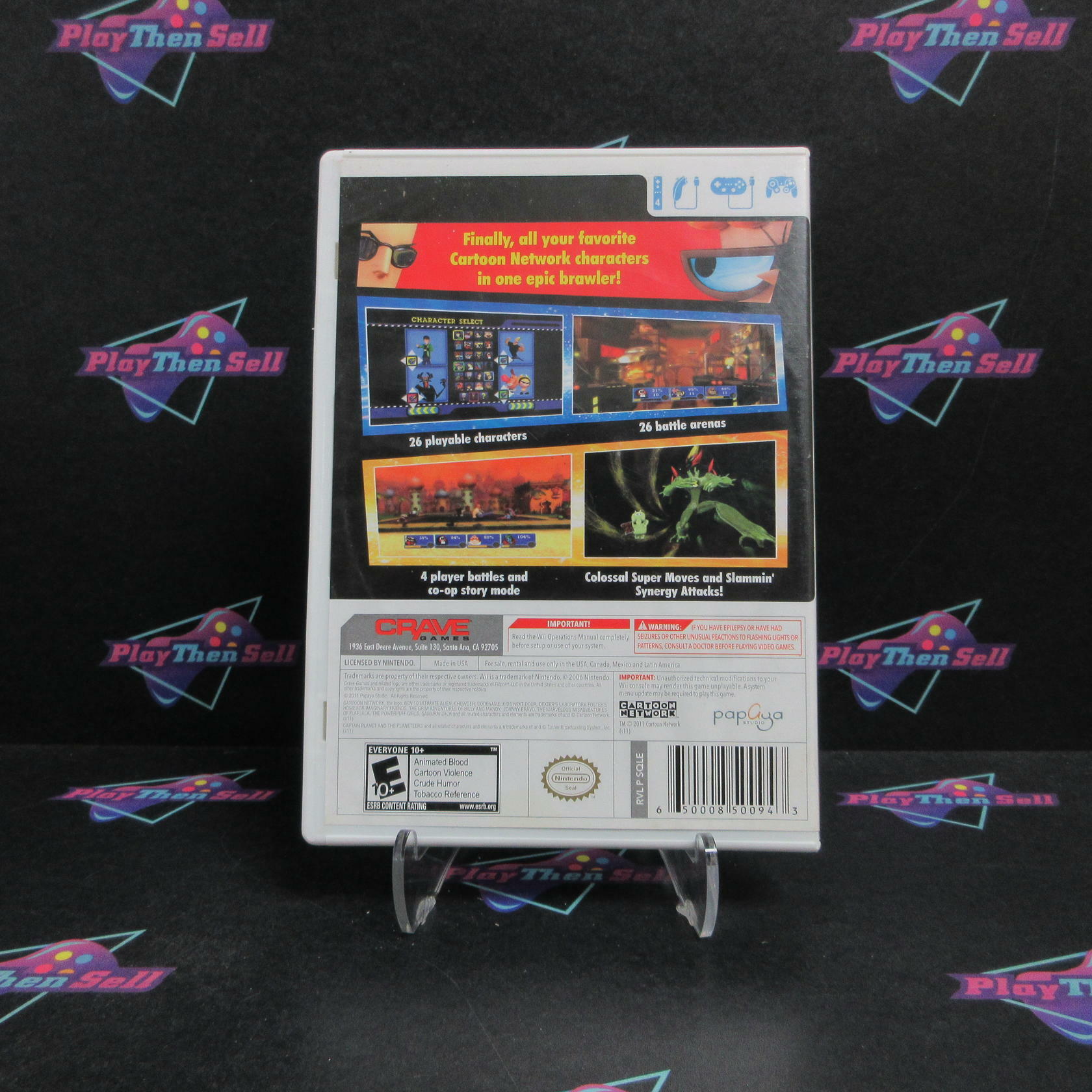 Cartoon Network Punch Time Explosion XL Nintendo Wii Complete - Very Good