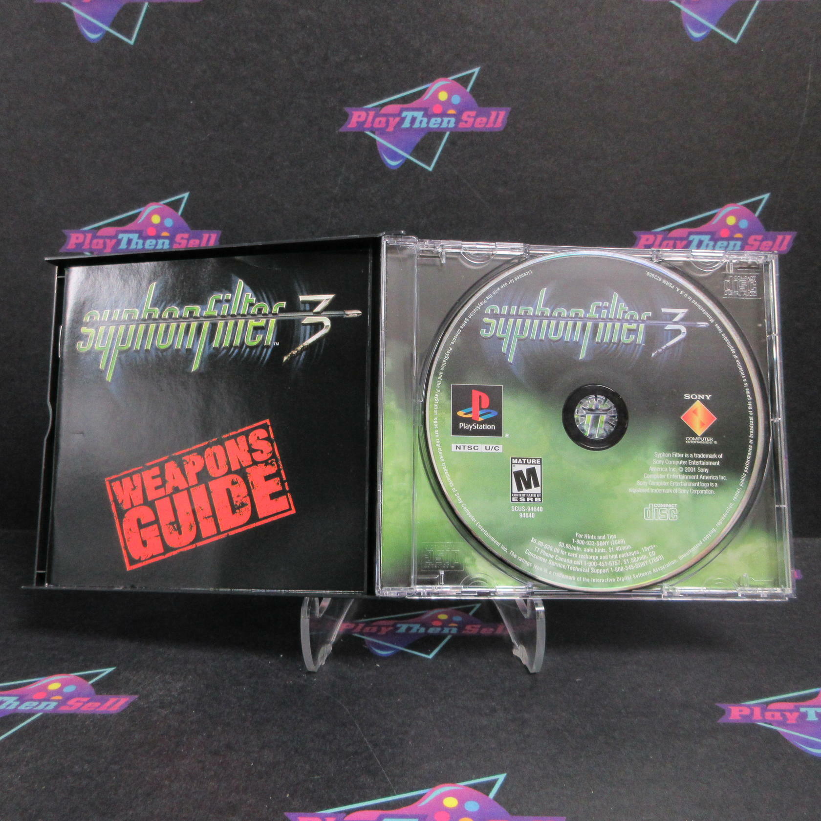 Syphon Filter 3 PS1 PlayStation 1 Complete - Refurbished