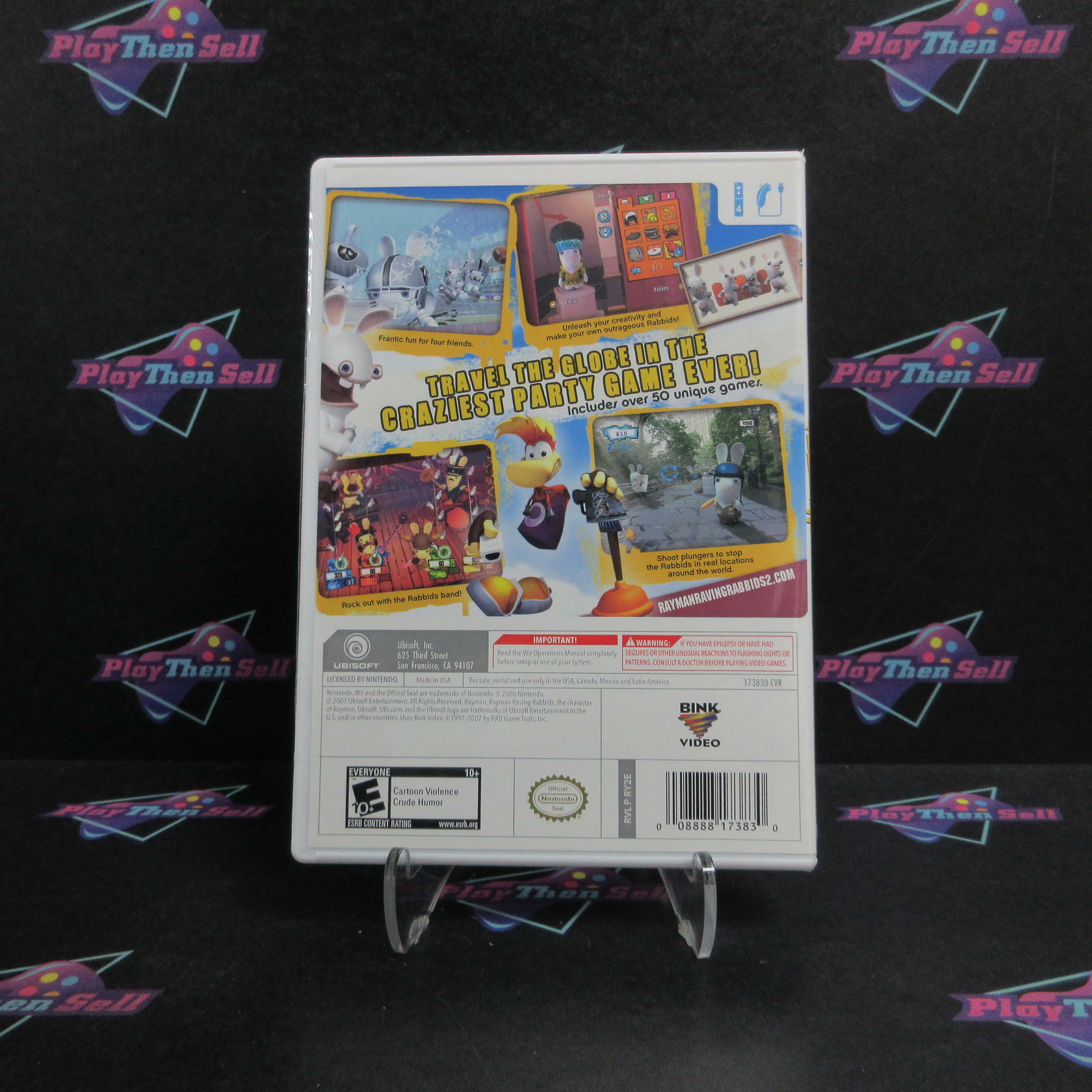 Rayman Raving Rabbids 2 Nintendo Wii Complete - Refurbished