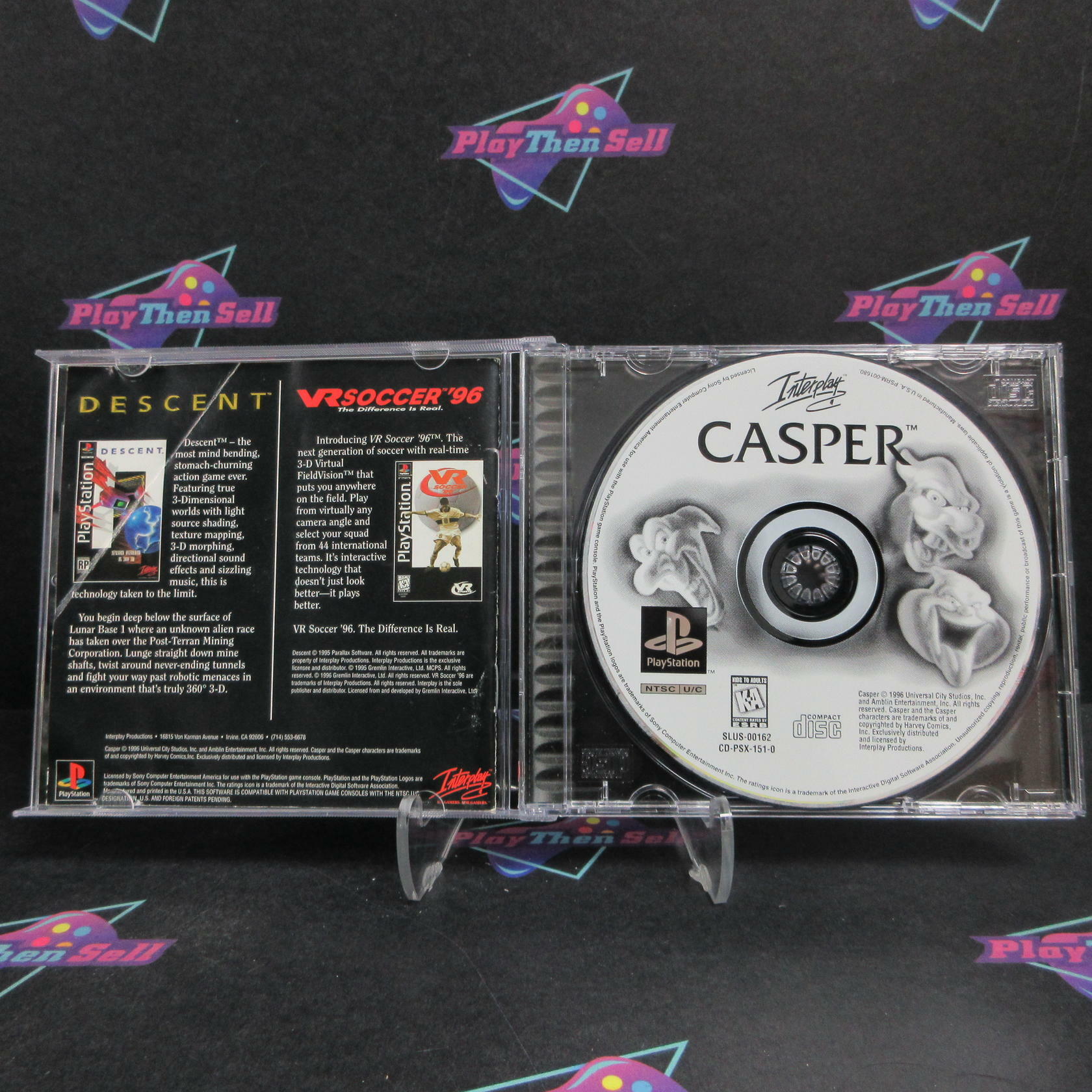 Casper A Haunting 3D Challenge PS1 PlayStation 1 + Reg Card Complete - Very Good