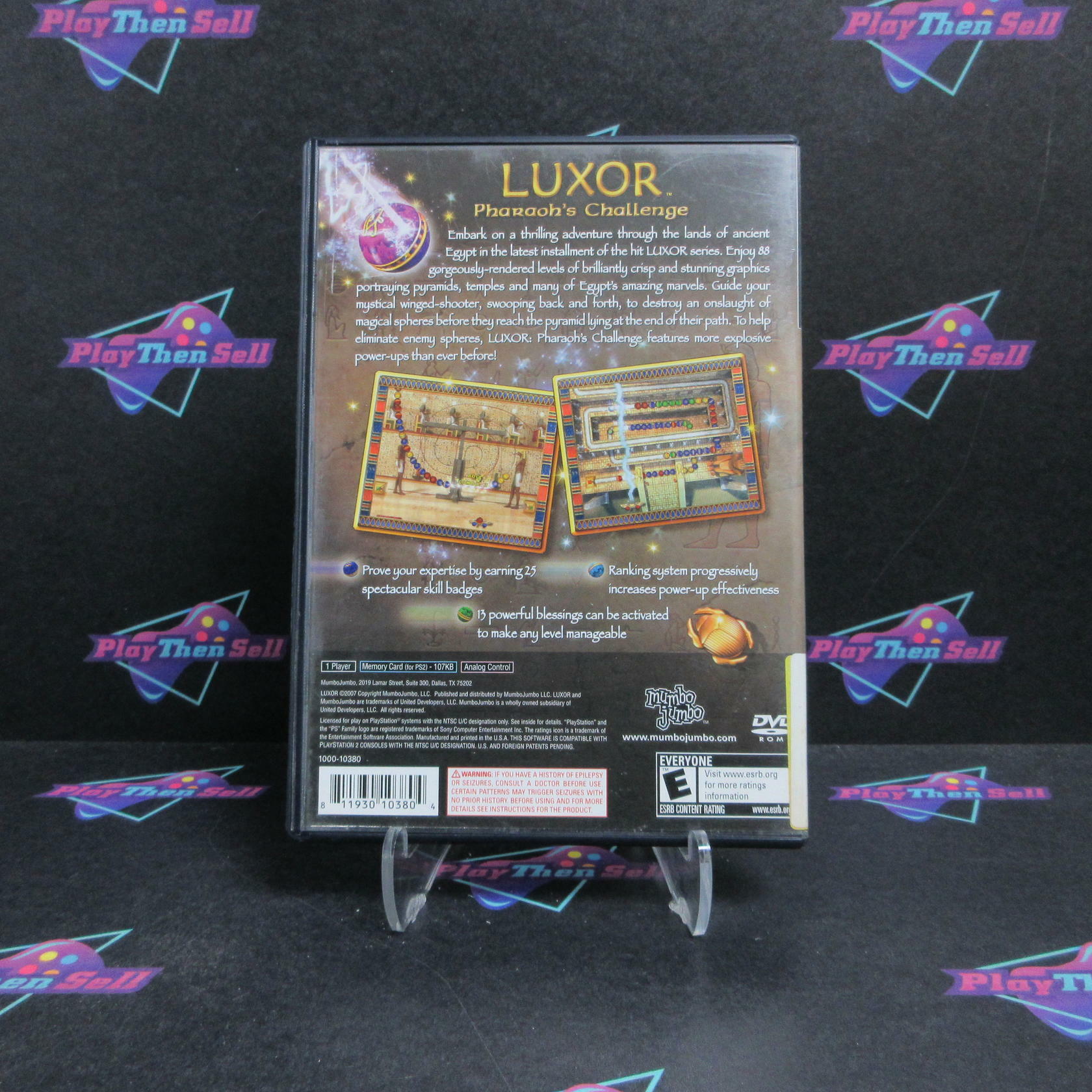 Luxor Pharaoh's Challenge PS2 PlayStation 2 + Reg Card Complete - Very Good