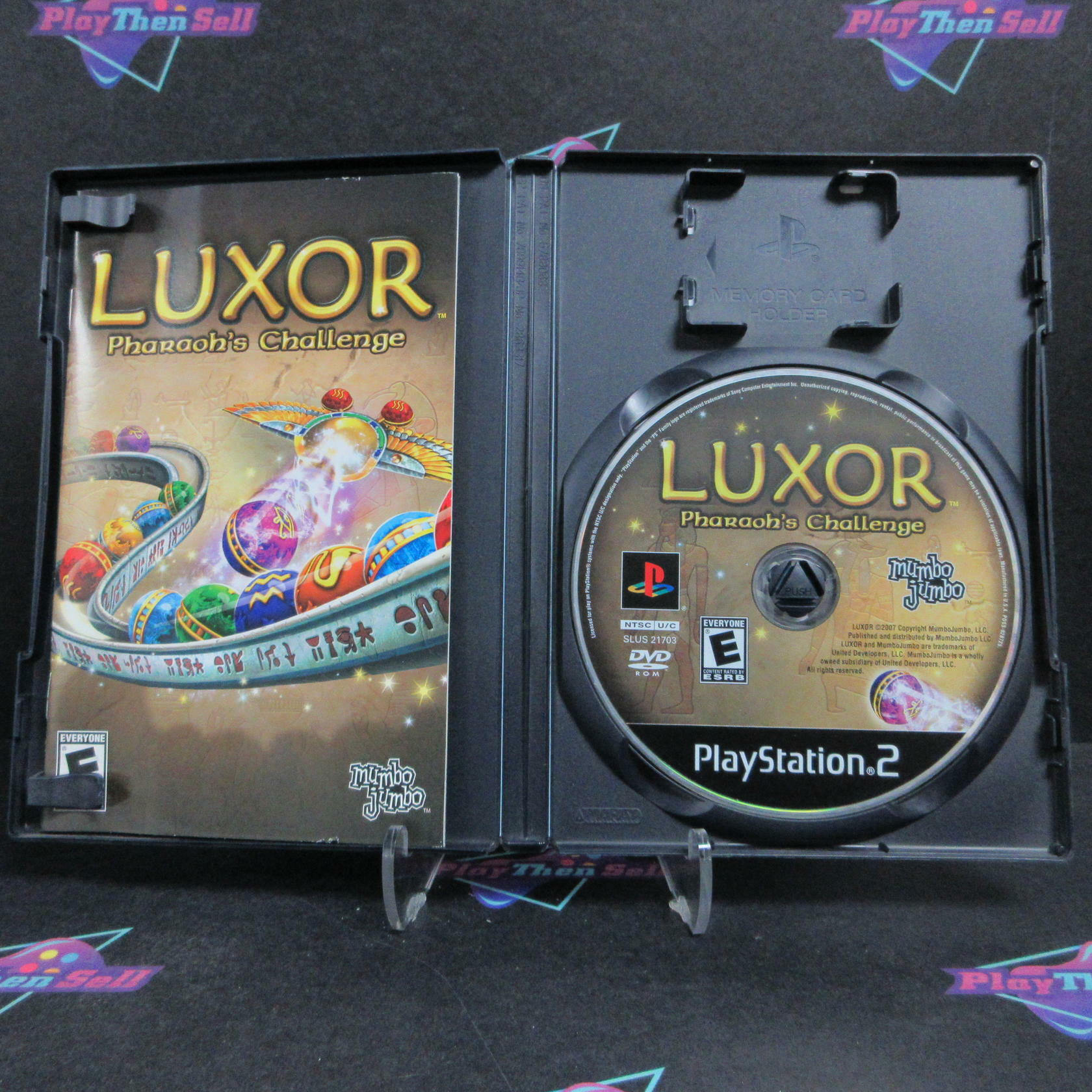 Luxor Pharaoh's Challenge PS2 PlayStation 2 + Reg Card Complete - Very Good