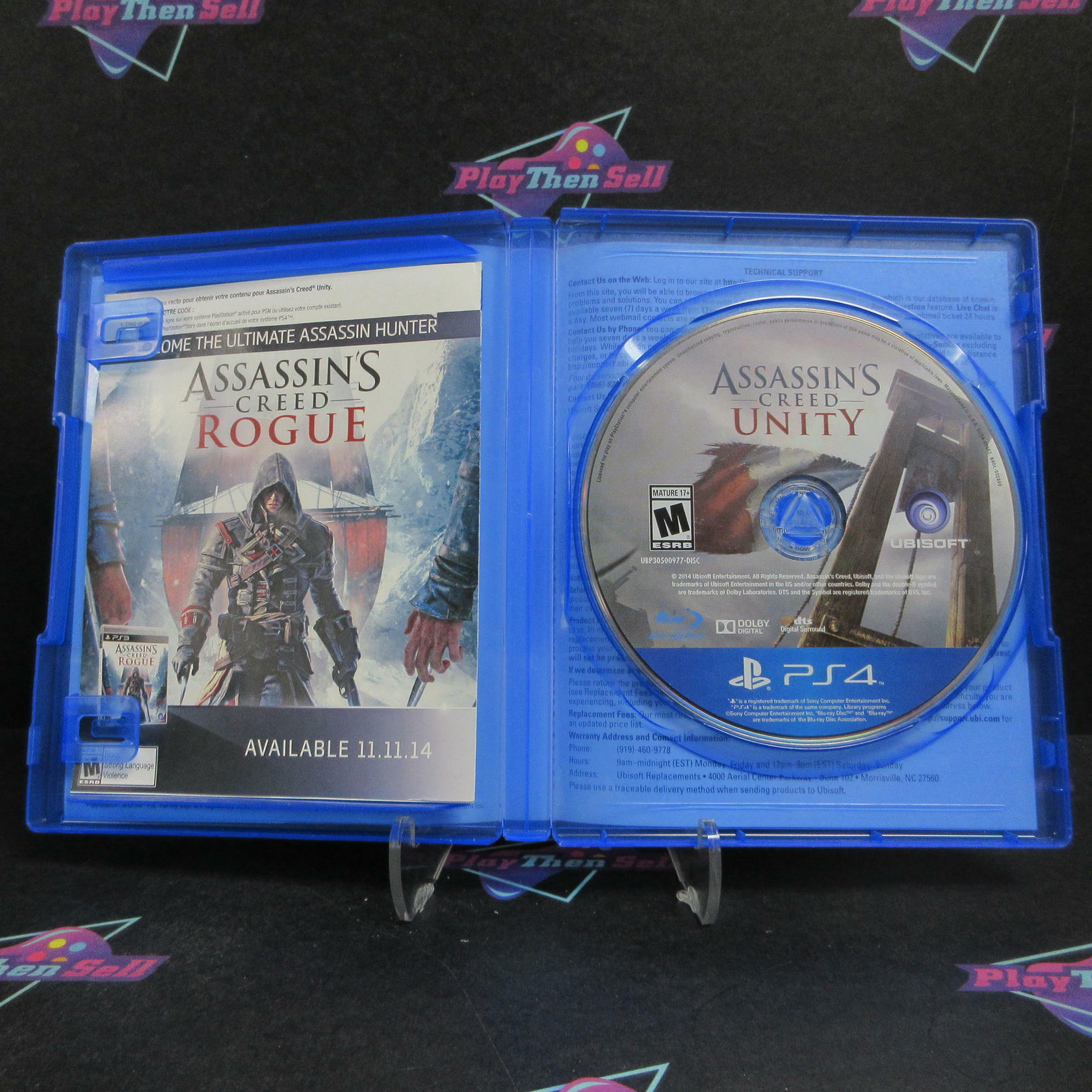 Assassin's Creed Unity Limited Edition PS4 PlayStation 4 Complete - Very Good
