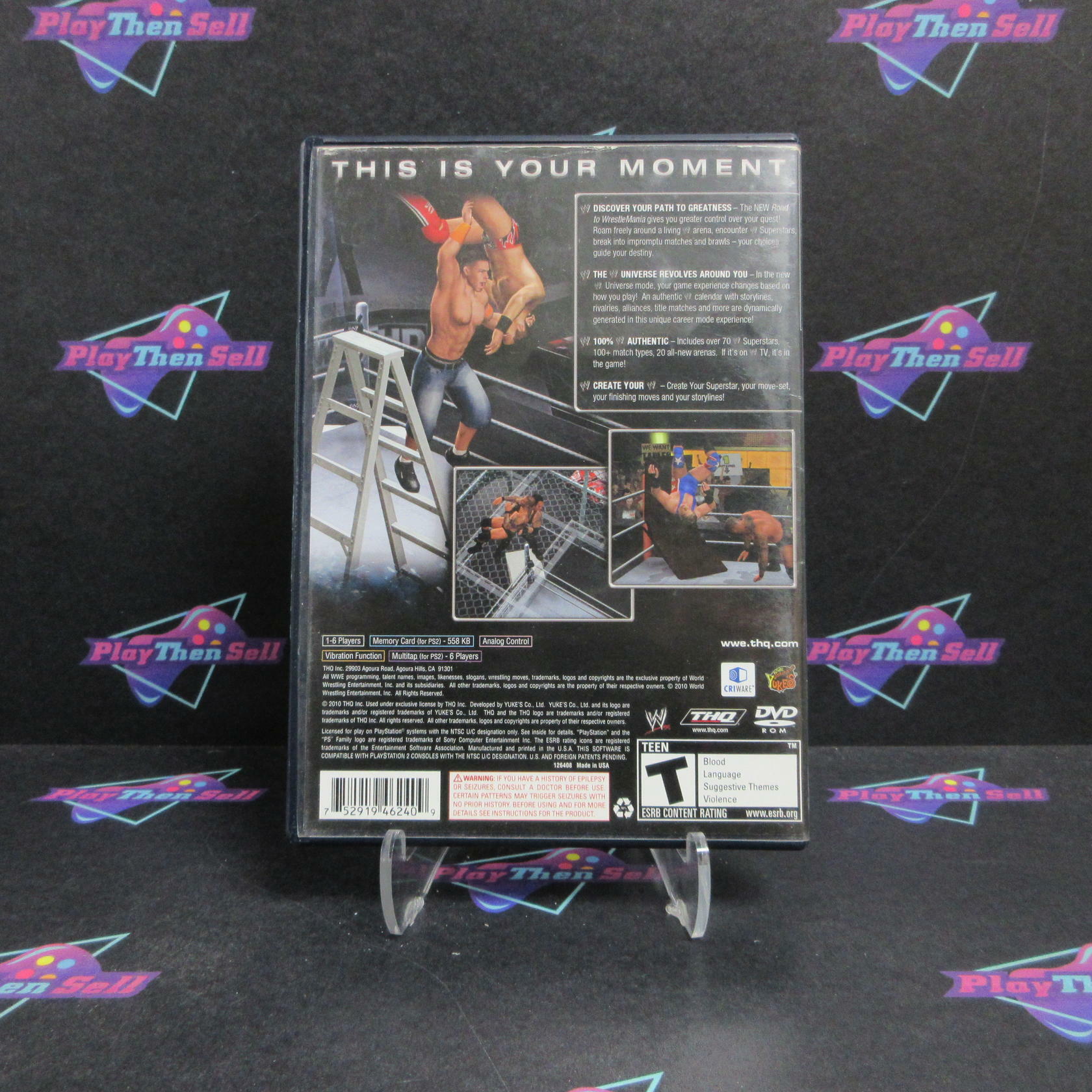 WWE SmackDown vs Raw 2011 PS2 PlayStation 2 Complete - Very Good