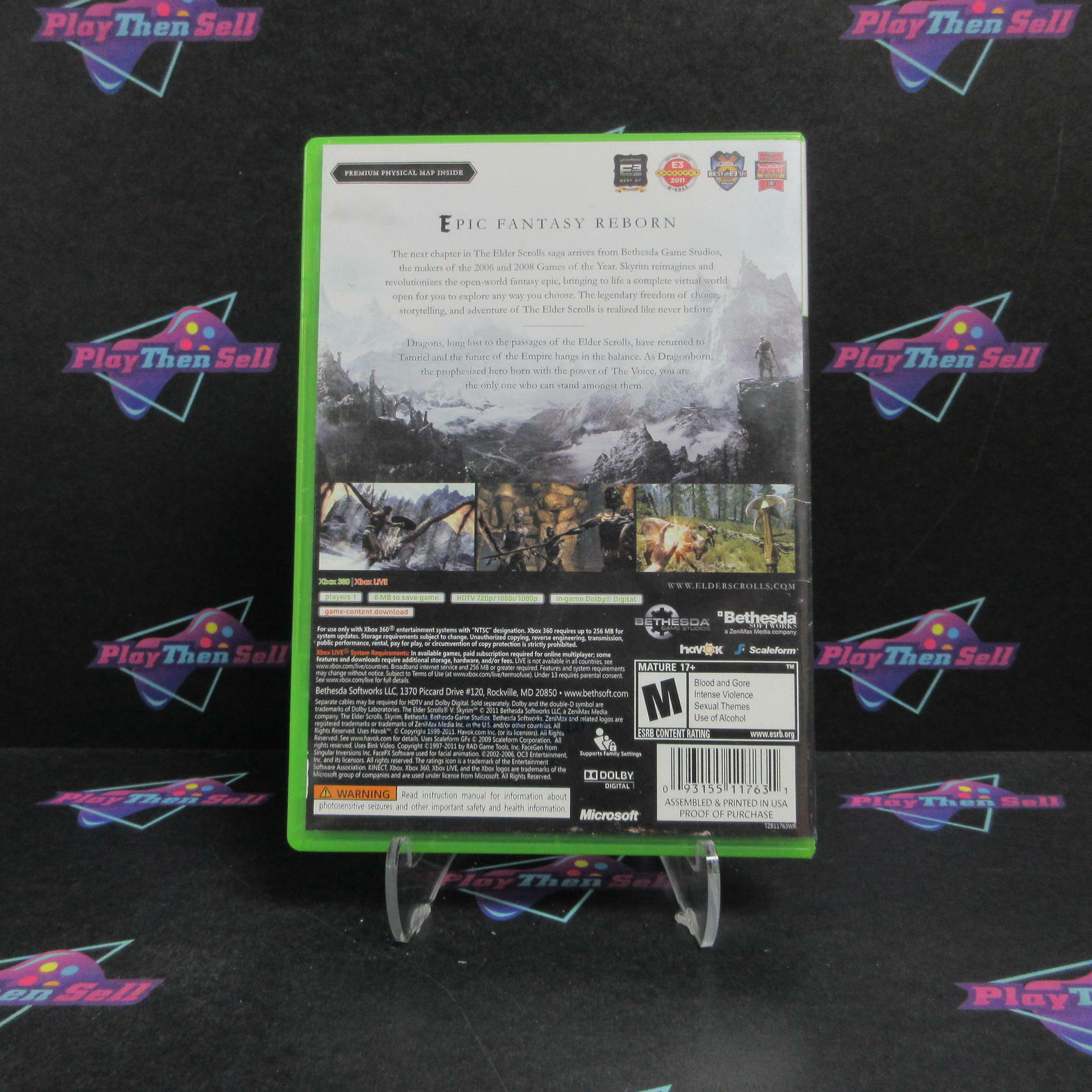 The Elder Scrolls V Skyrim Xbox 360 Complete - Very Good