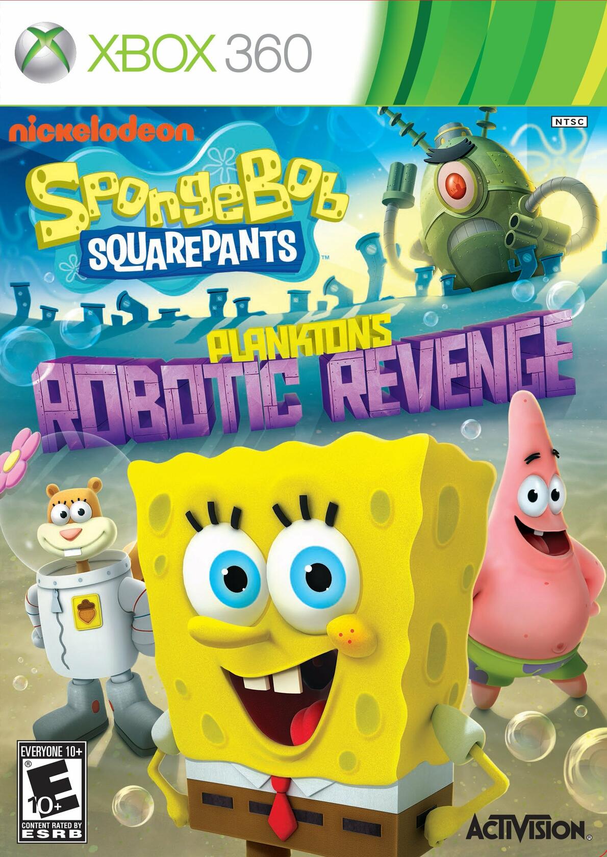 SpongeBob SquarePants Plankton's Robotic Revenge Xbox 360 Complete - Very Good