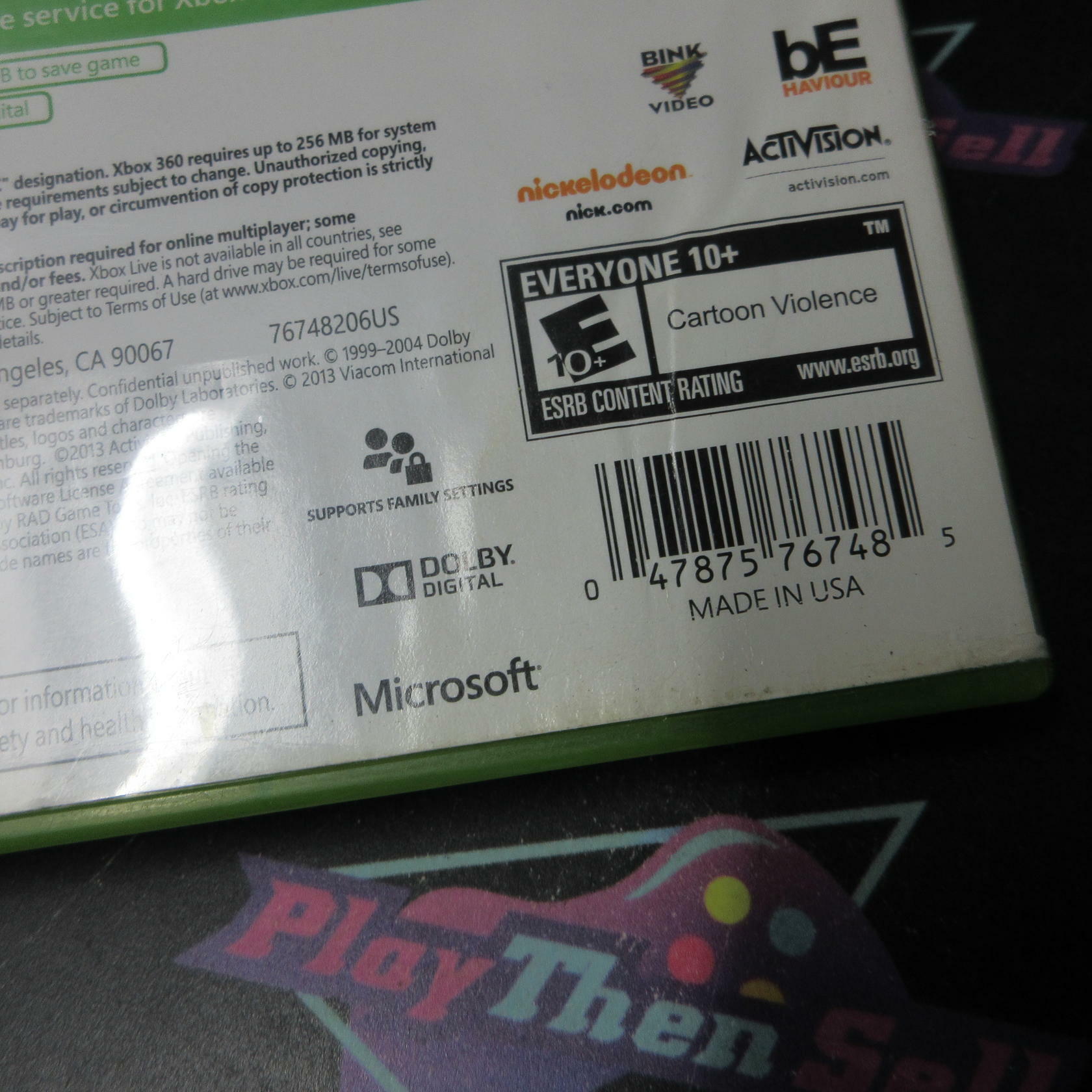SpongeBob SquarePants Plankton's Robotic Revenge Xbox 360 Complete - Very Good