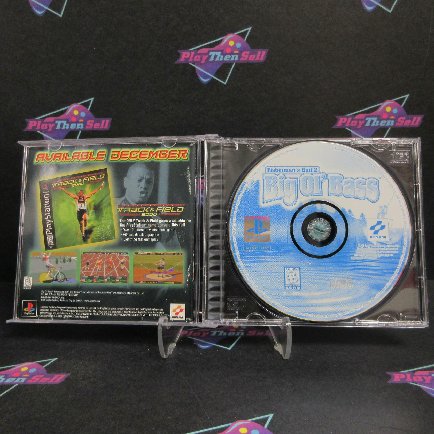 Big Ol' Bass PS1 PlayStation 1 Complete - Very Good