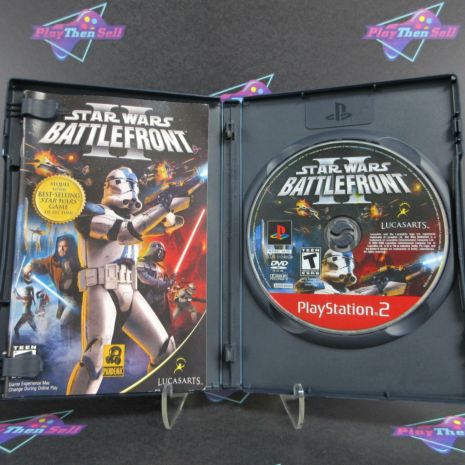 Star Wars Battlefront 2 PS2 PlayStation 2 GH + Reg Card Complete - Very Good