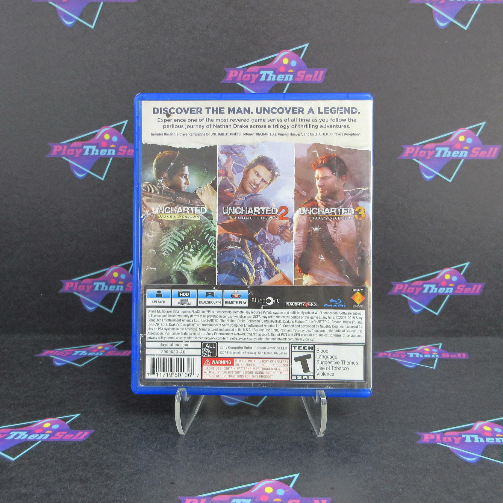 Uncharted The Nathan Drake Collection PS4 PlayStation 4 - Very Good