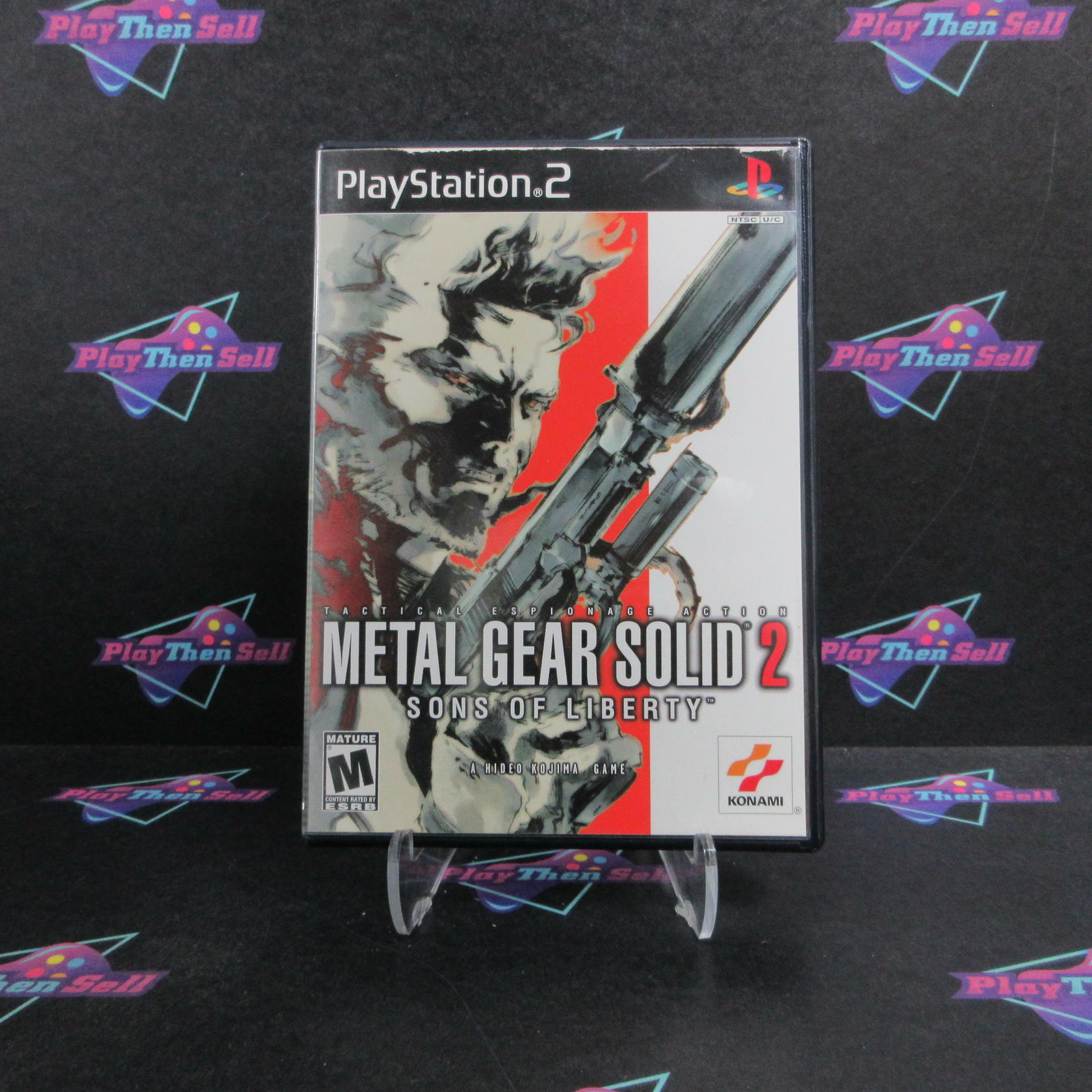 Metal Gear Solid 2 Sons of Liberty PS2 PlayStation 2 + Reg Card CIB - Very Good