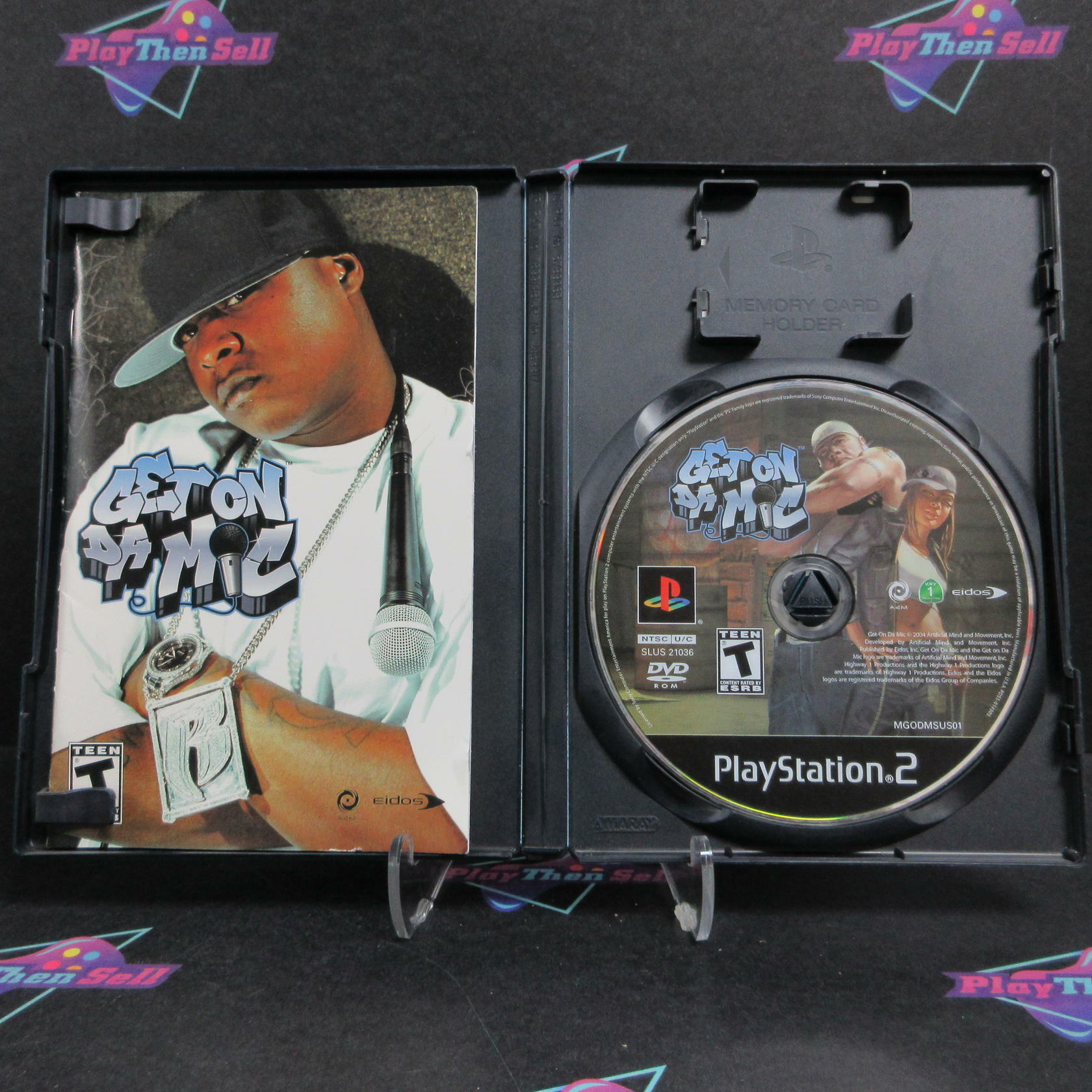 Get On Da Mic PS2 PlayStation 2 + Reg Card Complete - Very Good