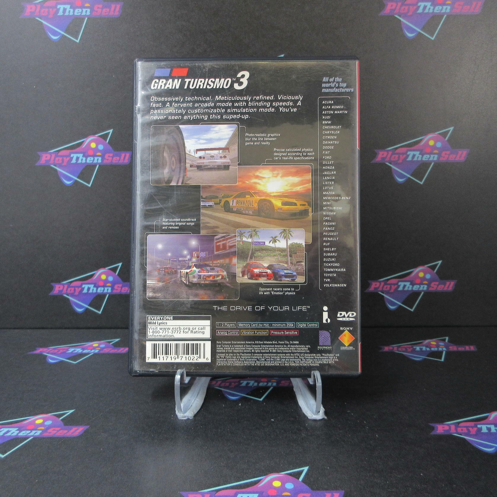 Gran Turismo 3 A-spec GH PS2 PlayStation 2 Complete - Very Good