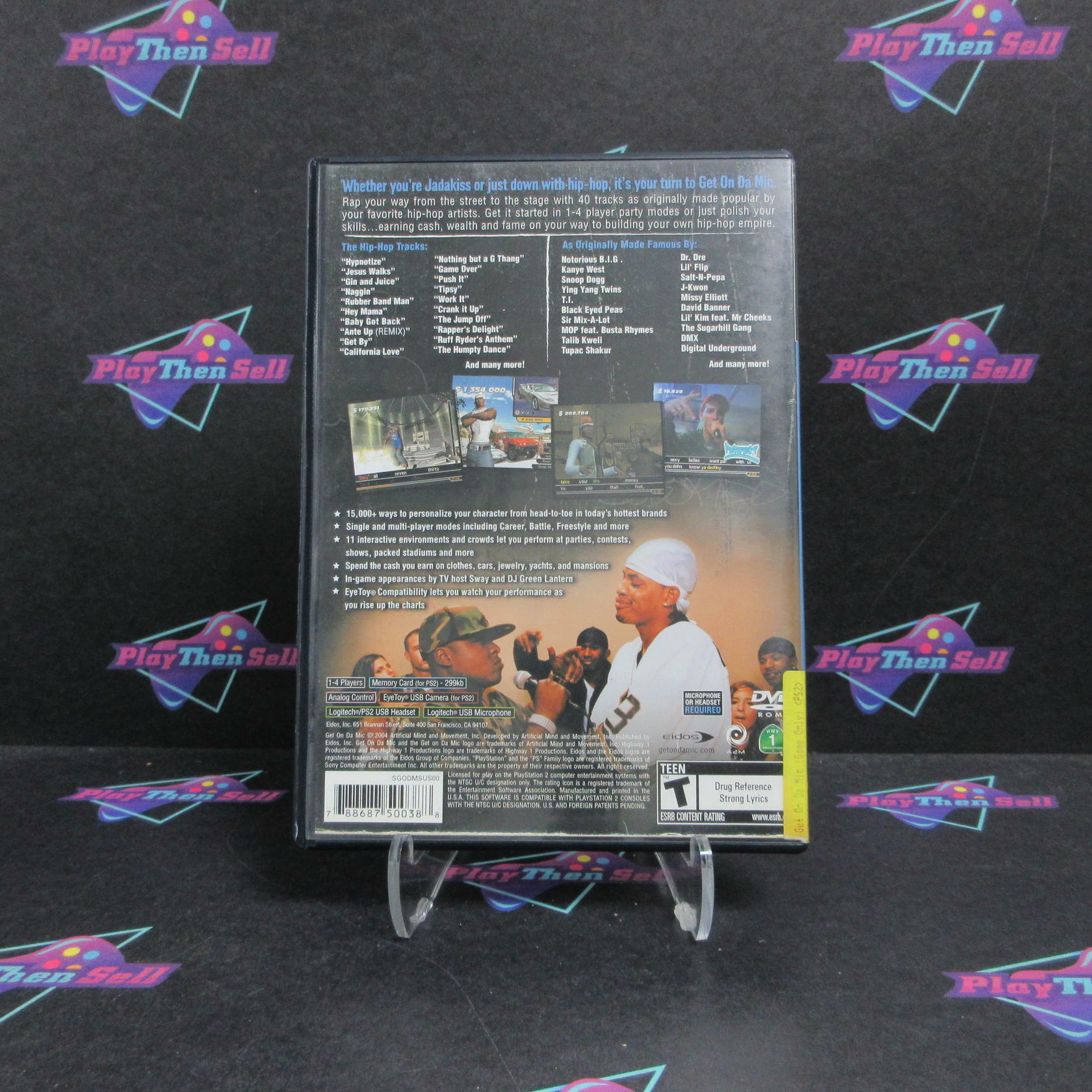 Get On Da Mic PS2 PlayStation 2 + Reg Card Complete - Very Good