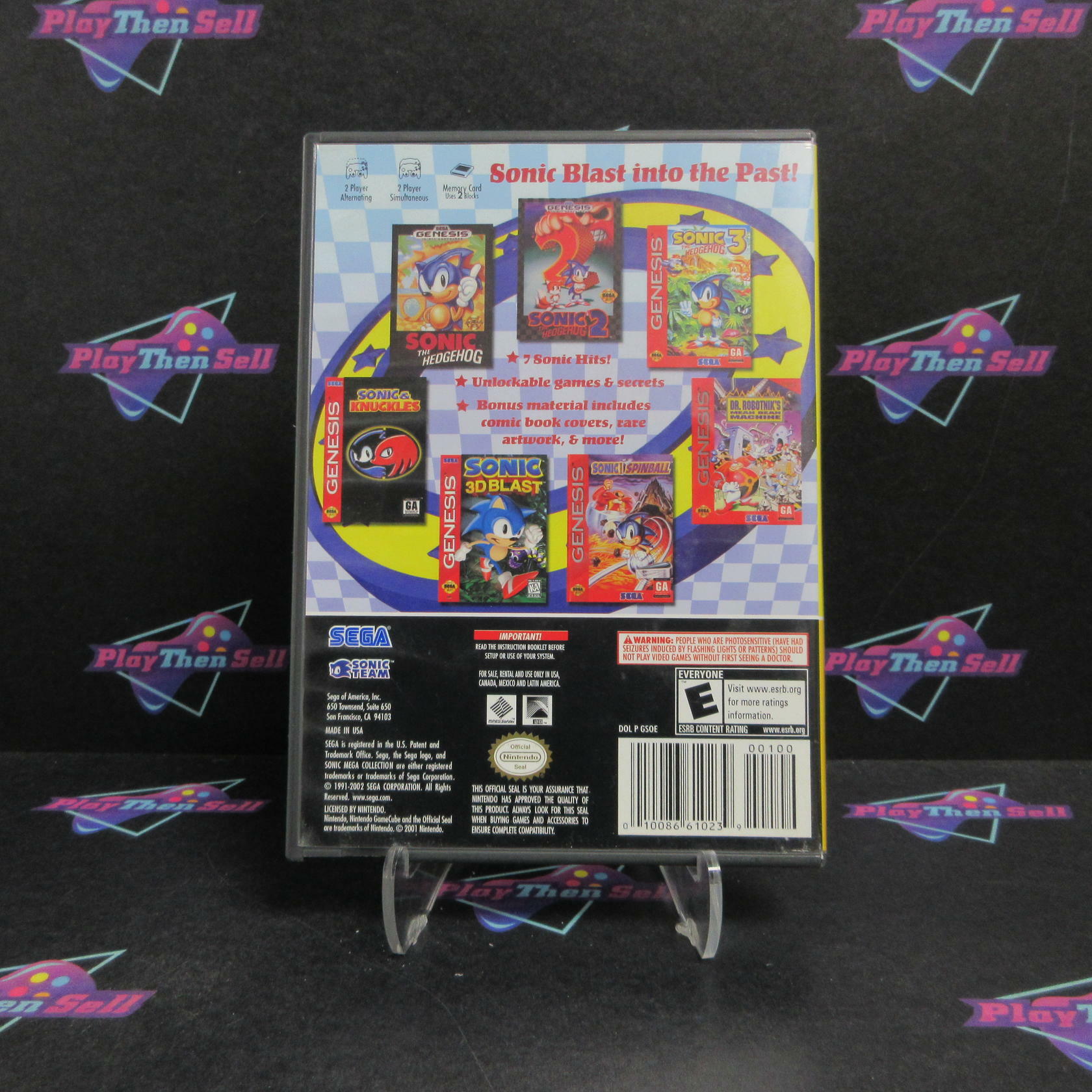 Sonic Mega Collection Player's Choice Nintendo GameCube Complete - Very Good