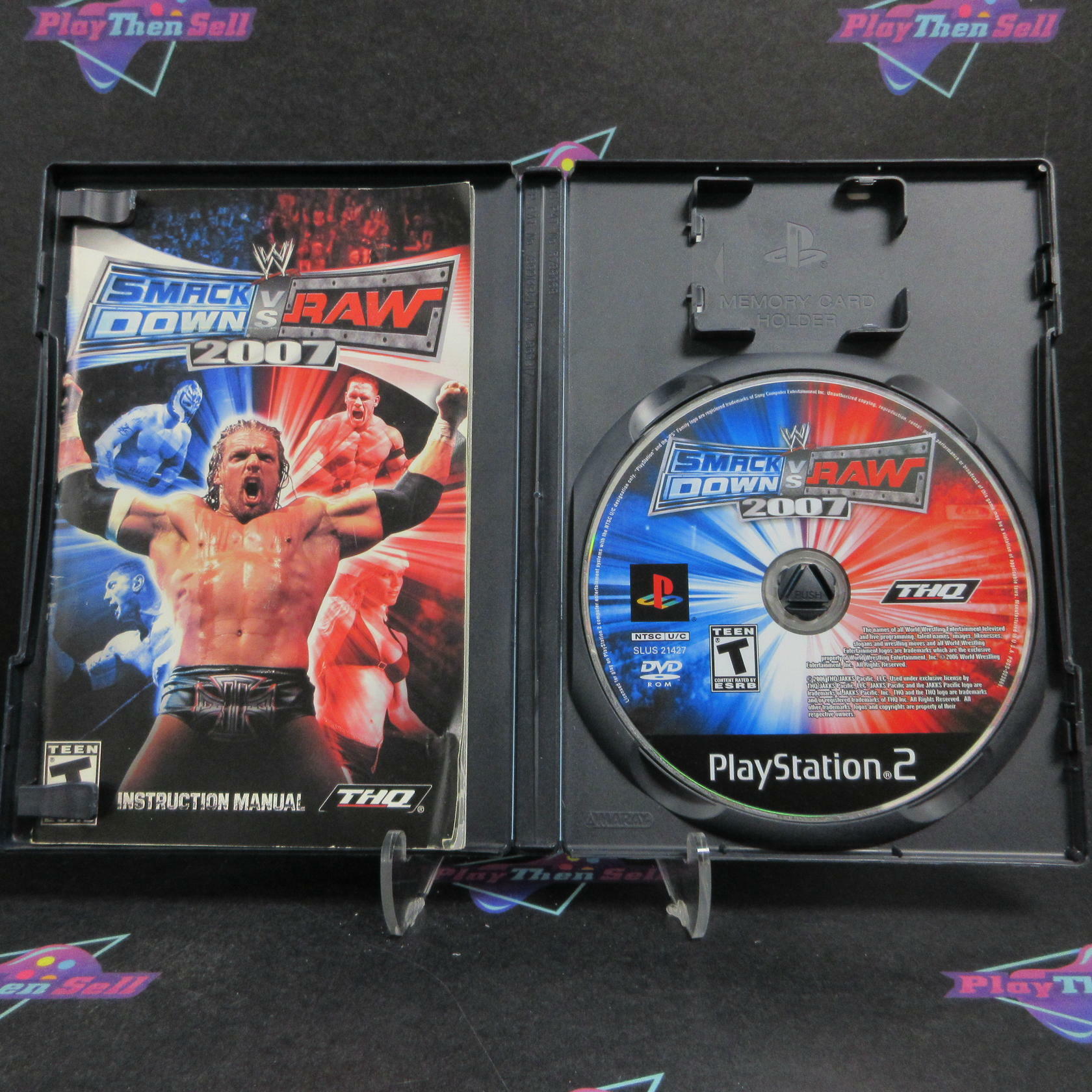 WWE SmackDown vs Raw 2007 PS2 PlayStation 2 Complete - Very Good