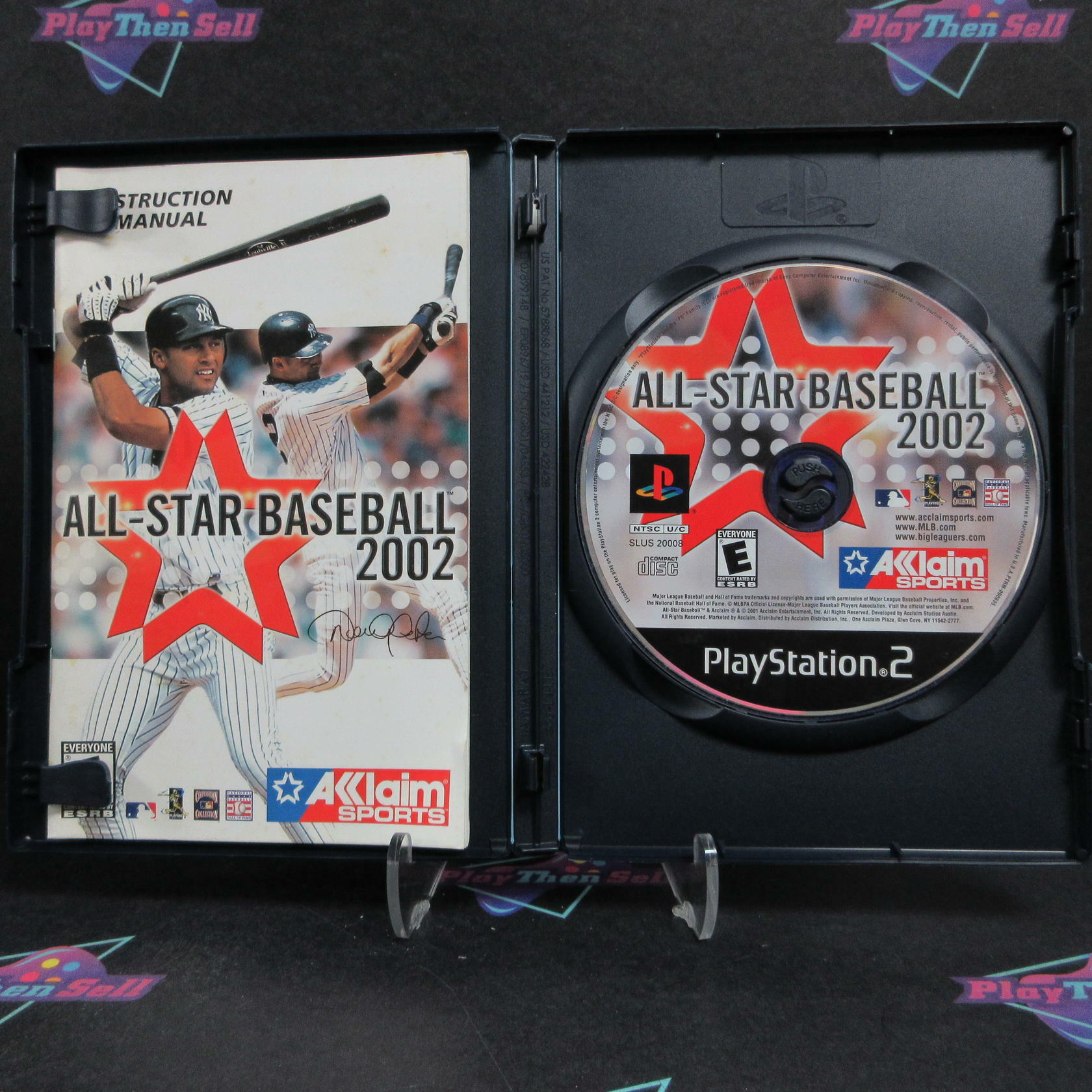 All Star Baseball 2002 PS2 PlayStation 2 + Reg Card Complete - Very Good