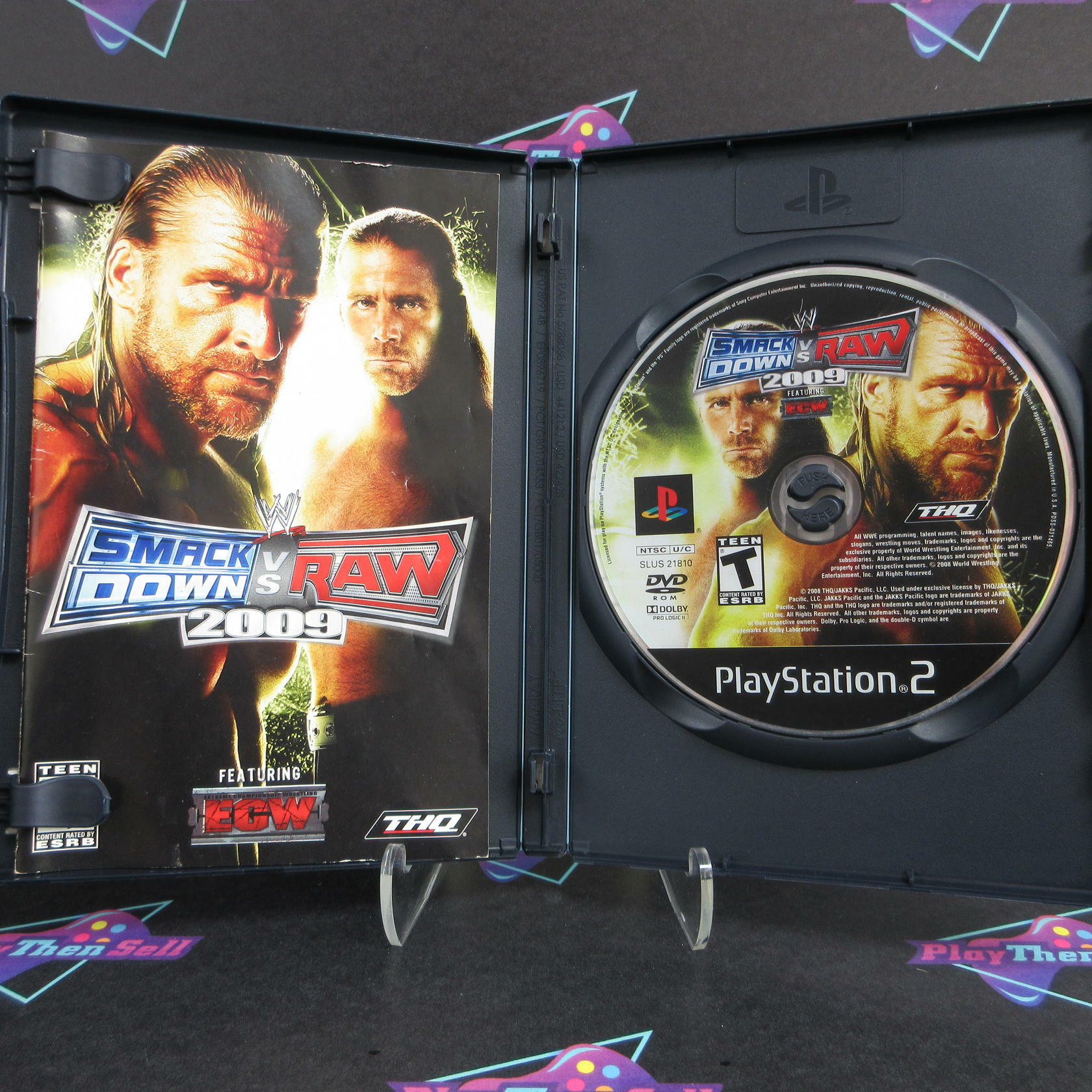 WWE SmackDown vs Raw 2009 PS2 PlayStation 2 Complete - Very Good