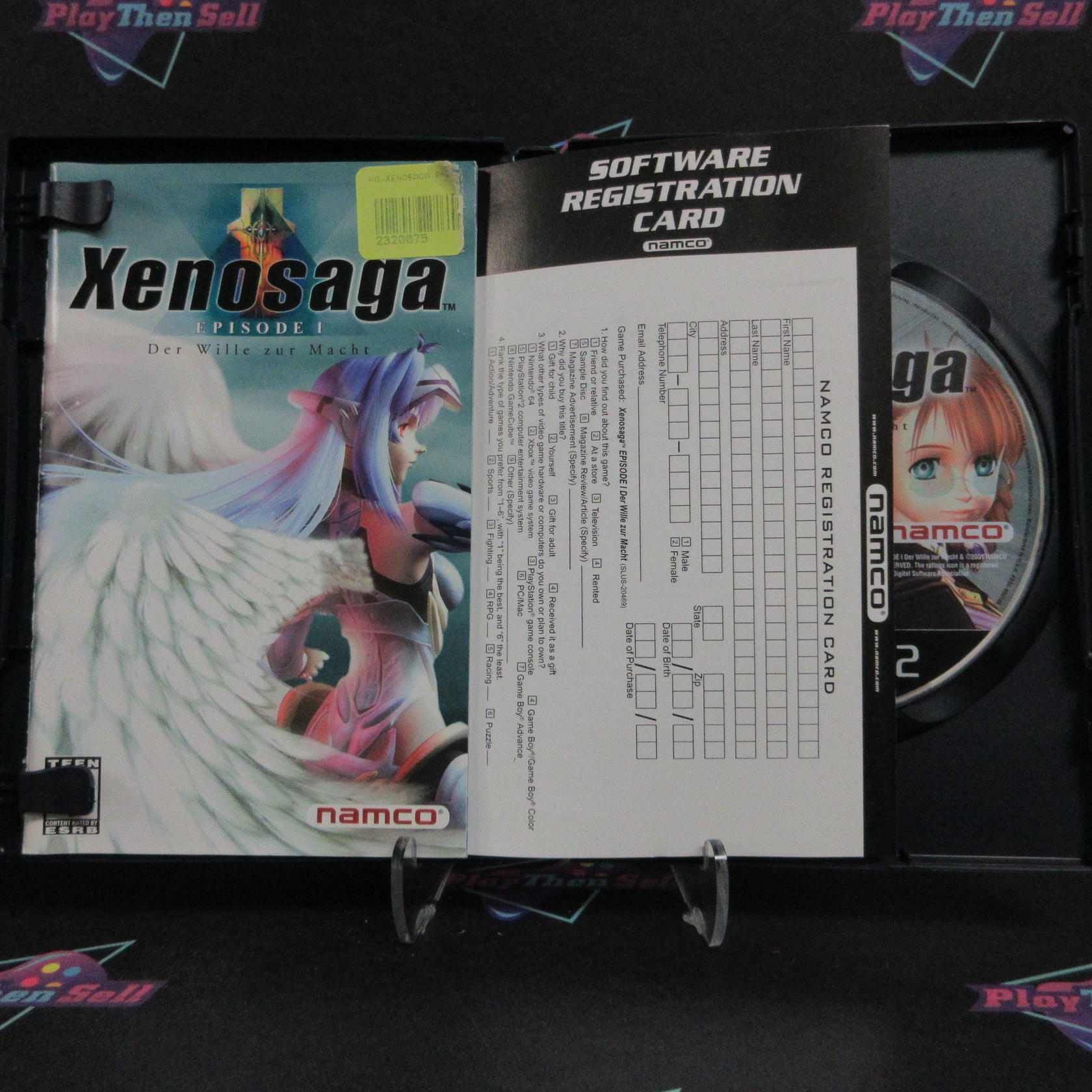 Xenosaga Episode 1 PS2 PlayStation 2 + Reg Card Complete - Very Good