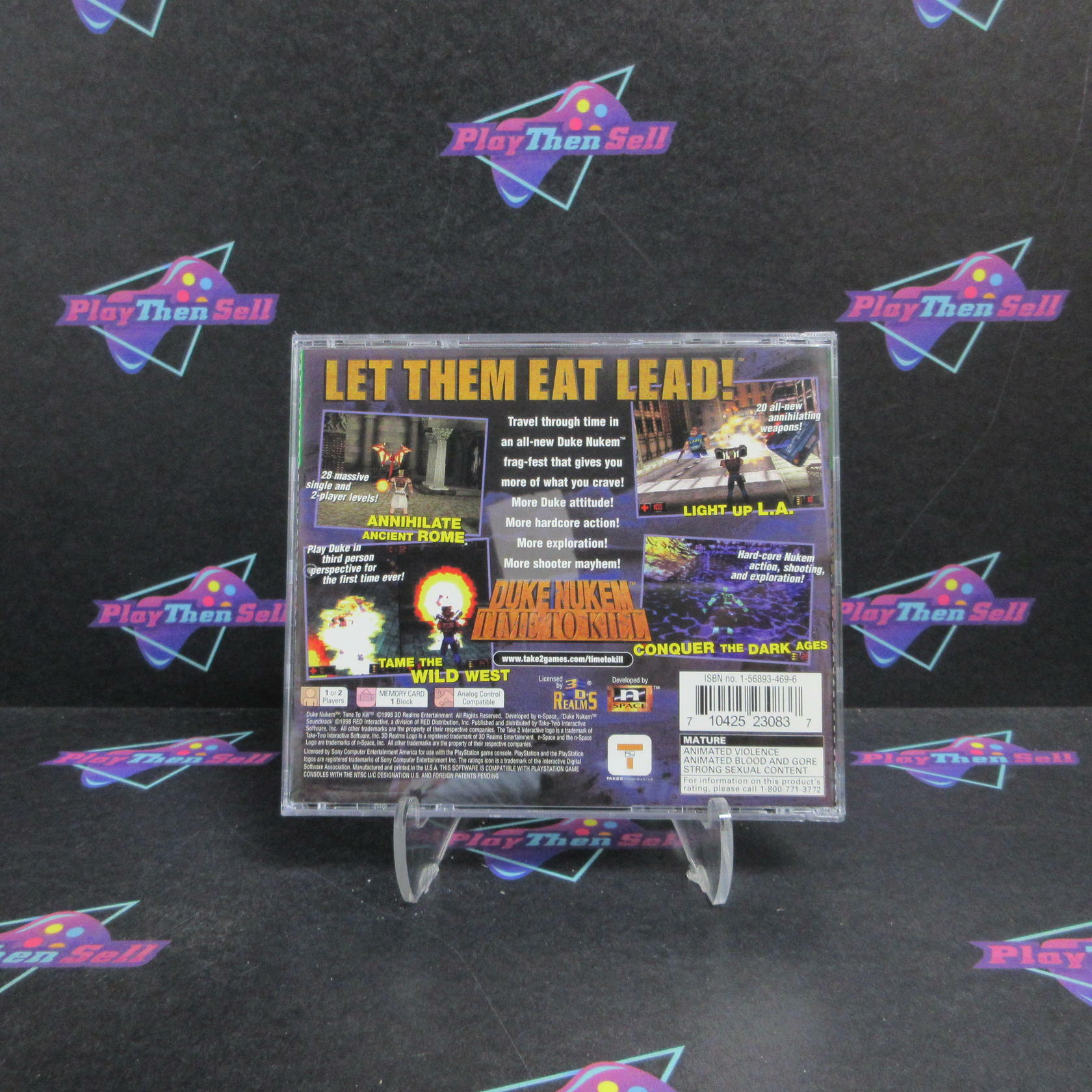 Refurbished Duke Nuk'em Time to Kill PS1 PlayStation 1 GH Complete - Refurbished