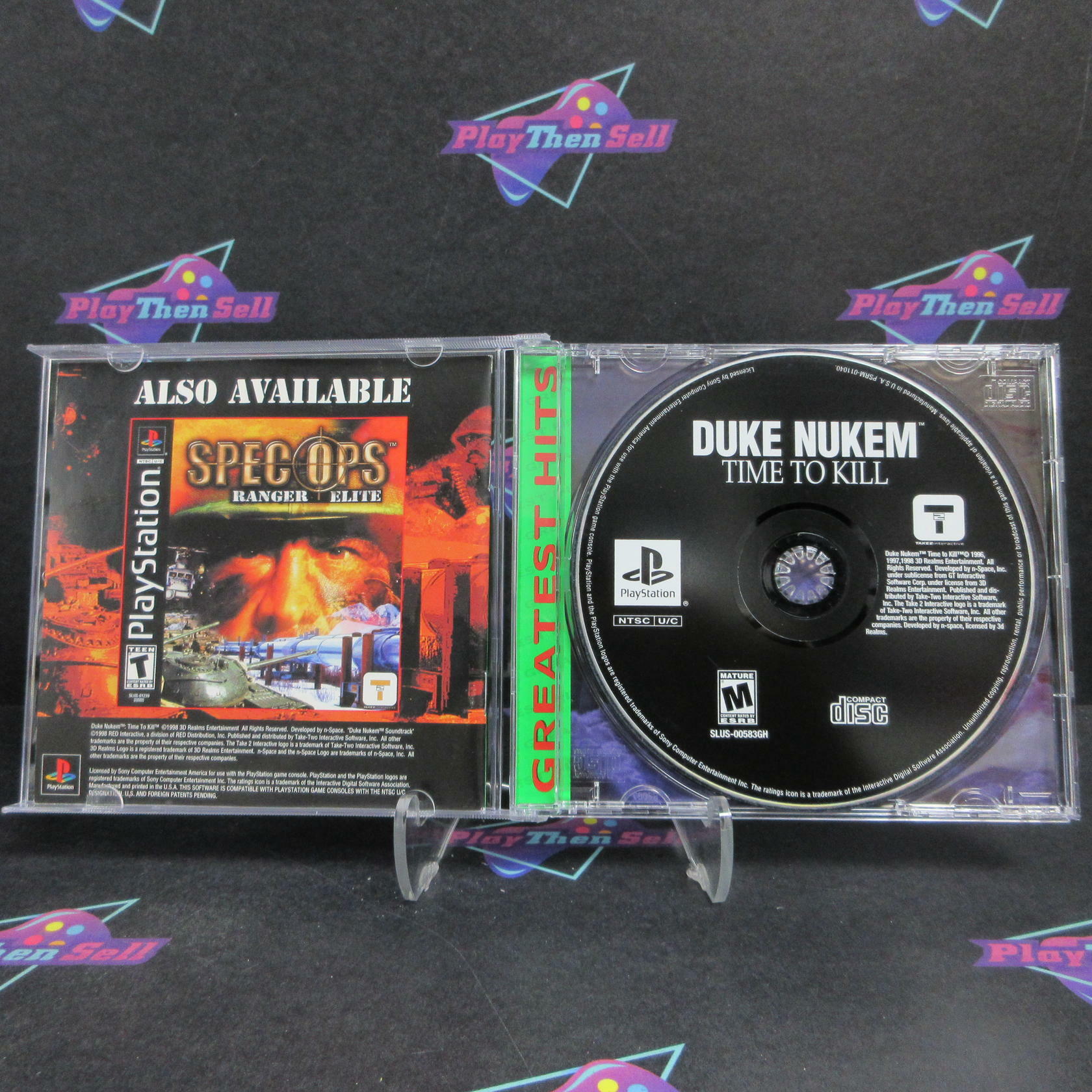 Refurbished Duke Nuk'em Time to Kill PS1 PlayStation 1 GH Complete - Refurbished