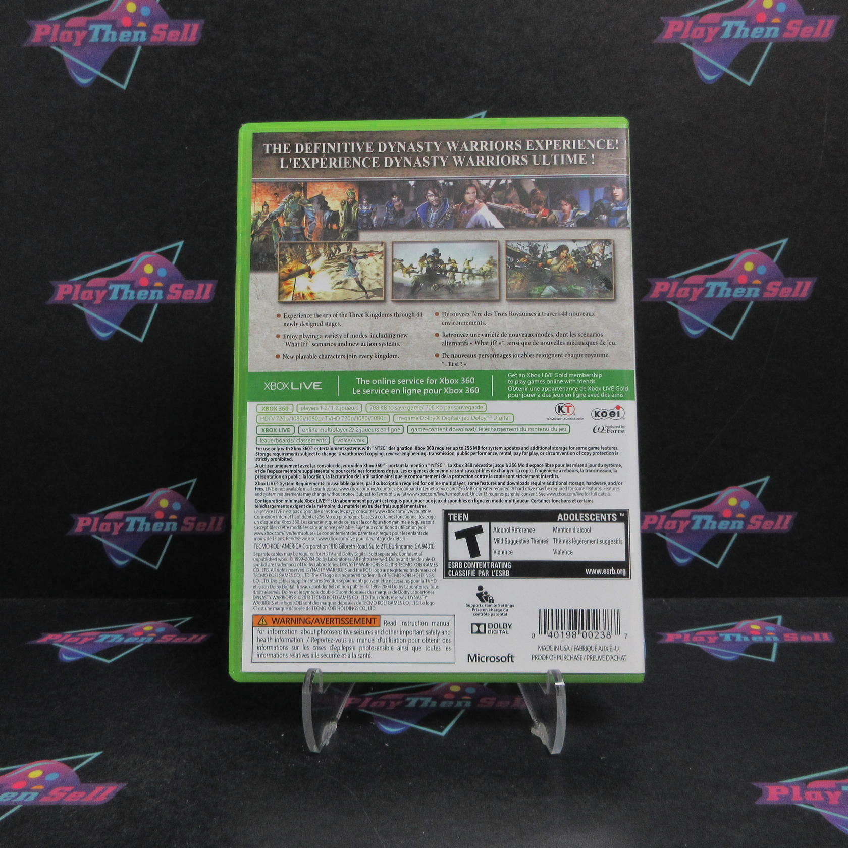 Excellent Dynasty Warriors 8 Xbox 360 Complete - Excellent