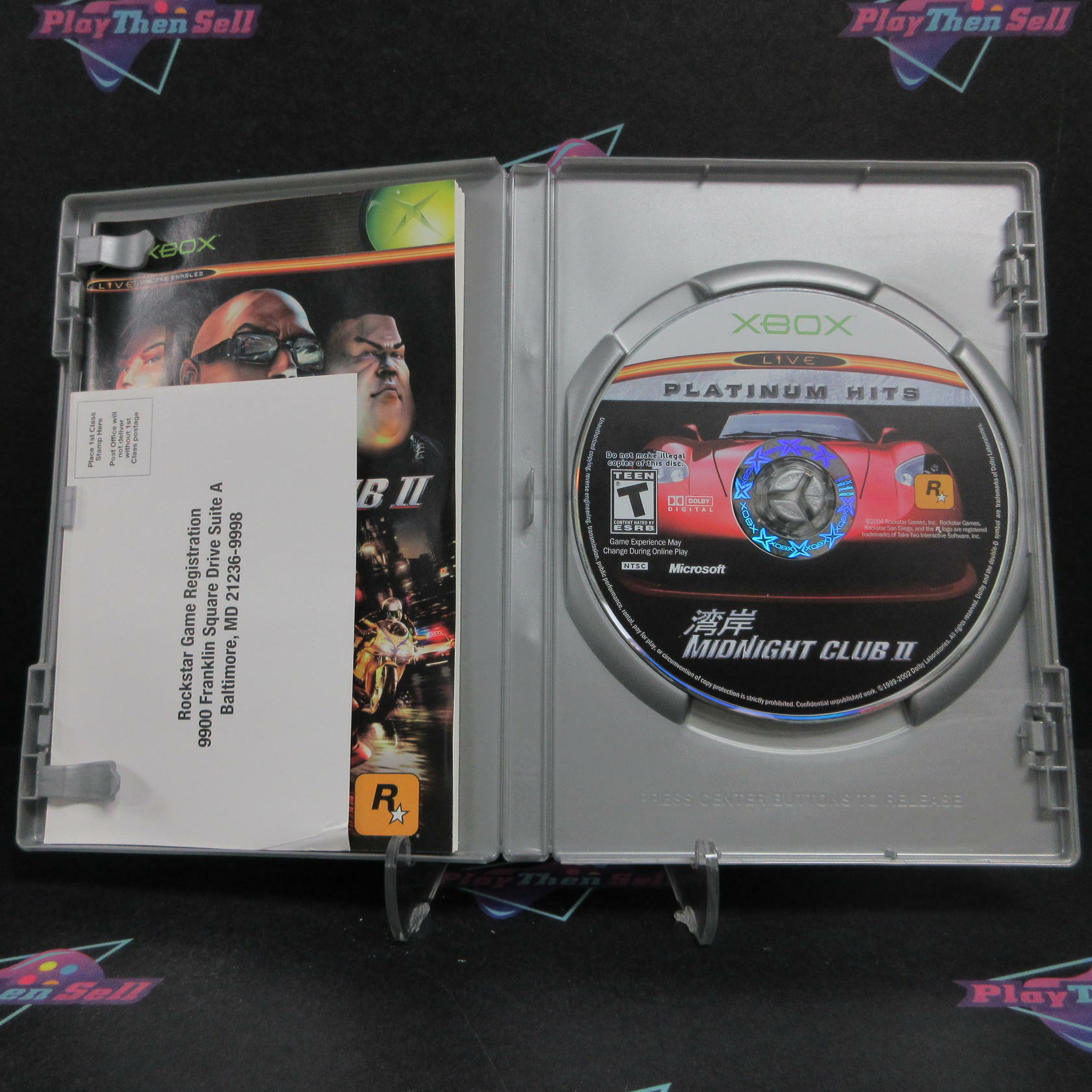 Midnight Club 2 Xbox PH + Reg Card Complete - Very Good