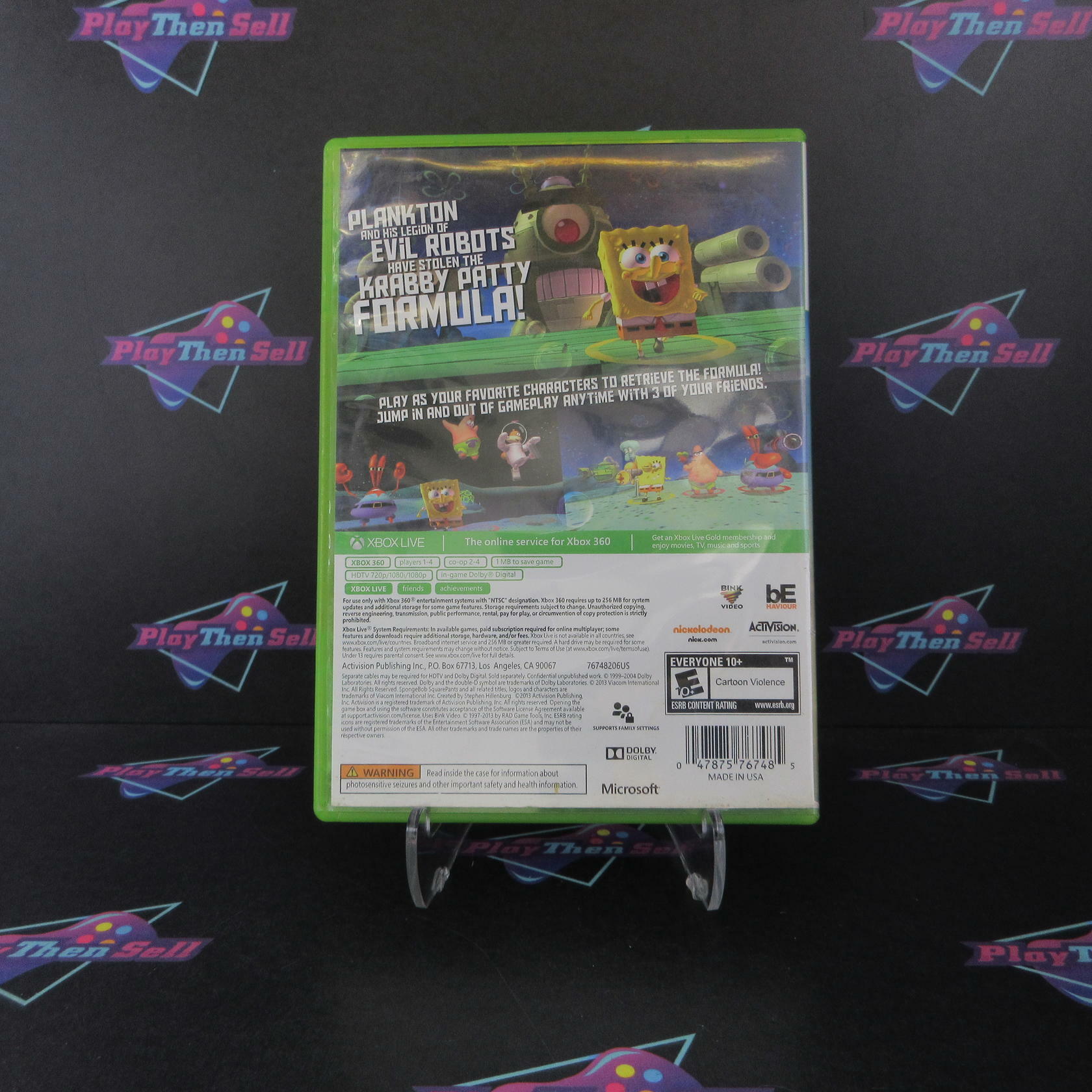 SpongeBob SquarePants Plankton's Robotic Revenge Xbox 360 Complete - Very Good