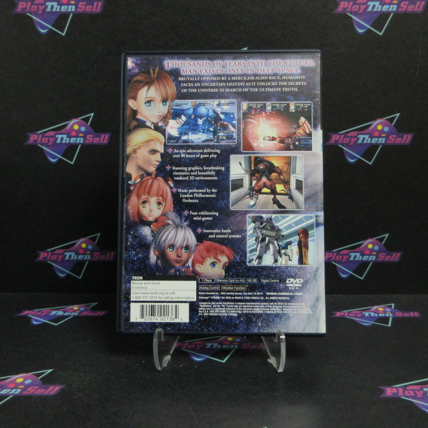 Xenosaga Episode 1 PS2 PlayStation 2 + Reg Card Complete - Very Good