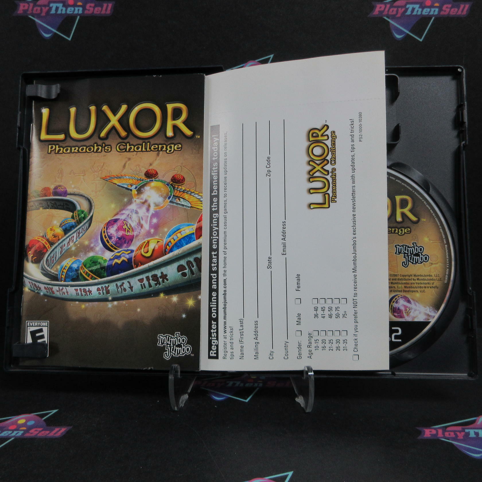 Luxor Pharaoh's Challenge PS2 PlayStation 2 + Reg Card Complete - Very Good