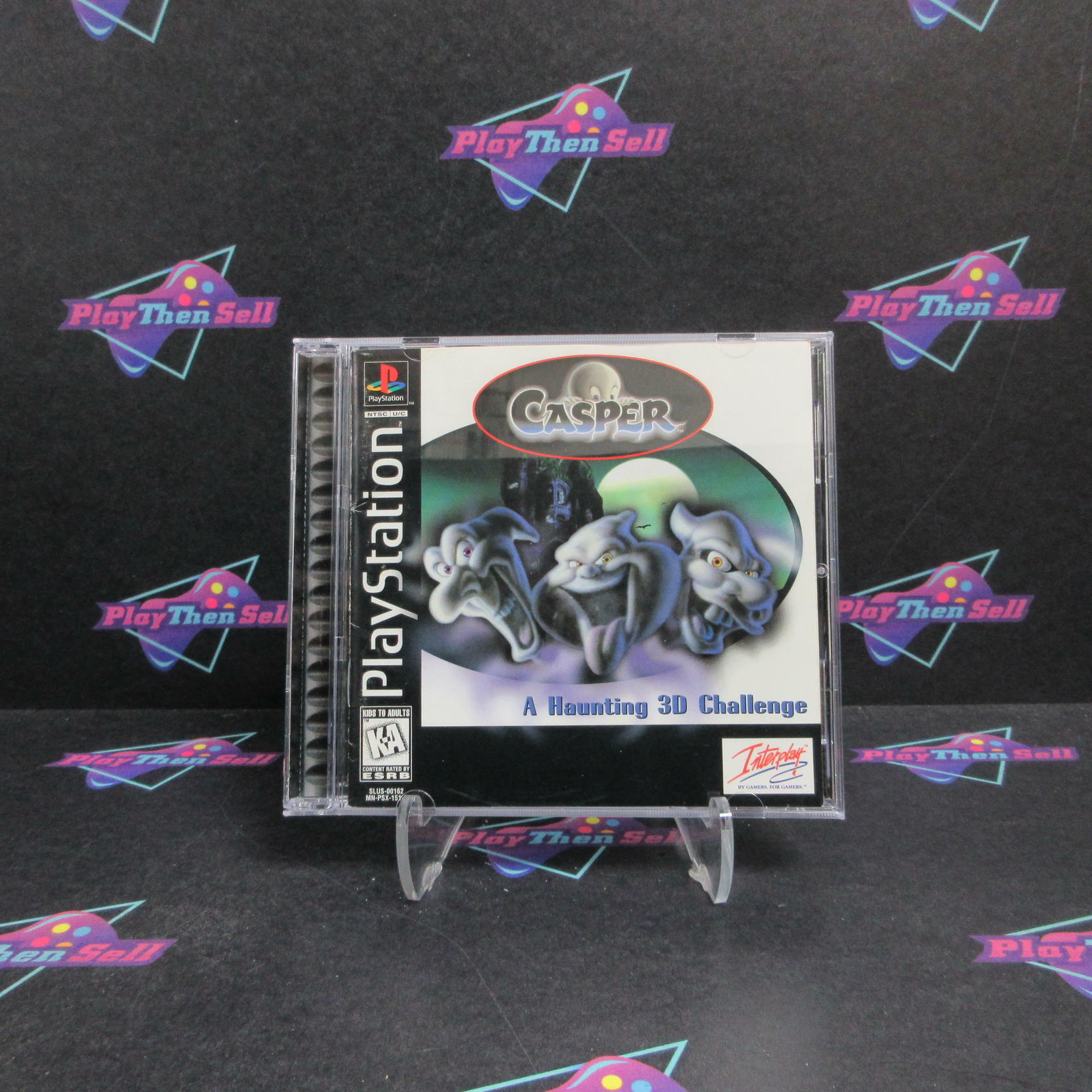 Casper A Haunting 3D Challenge PS1 PlayStation 1 + Reg Card Complete - Very Good