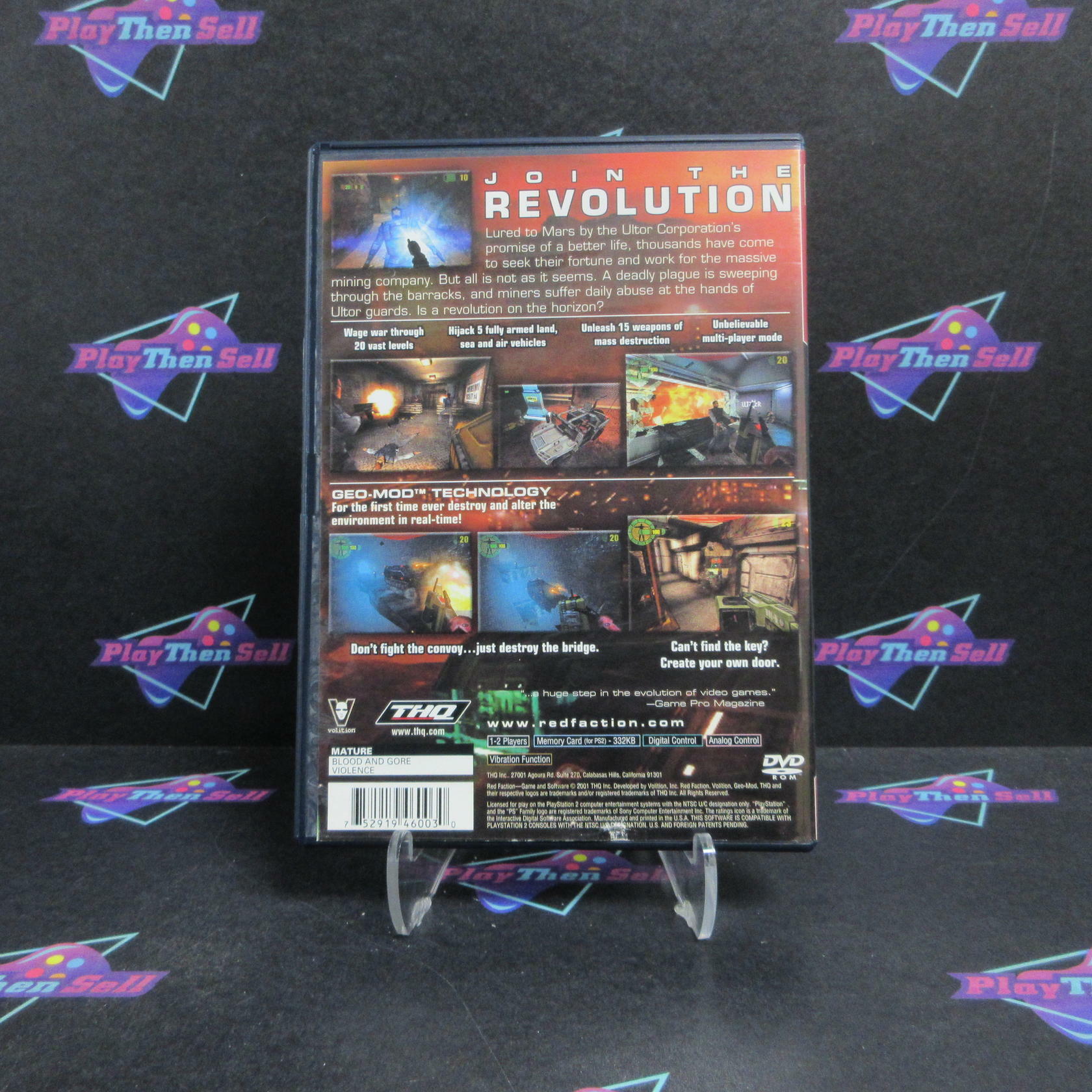 Red Faction PS2 PlayStation 2 GH Complete - Very Good
