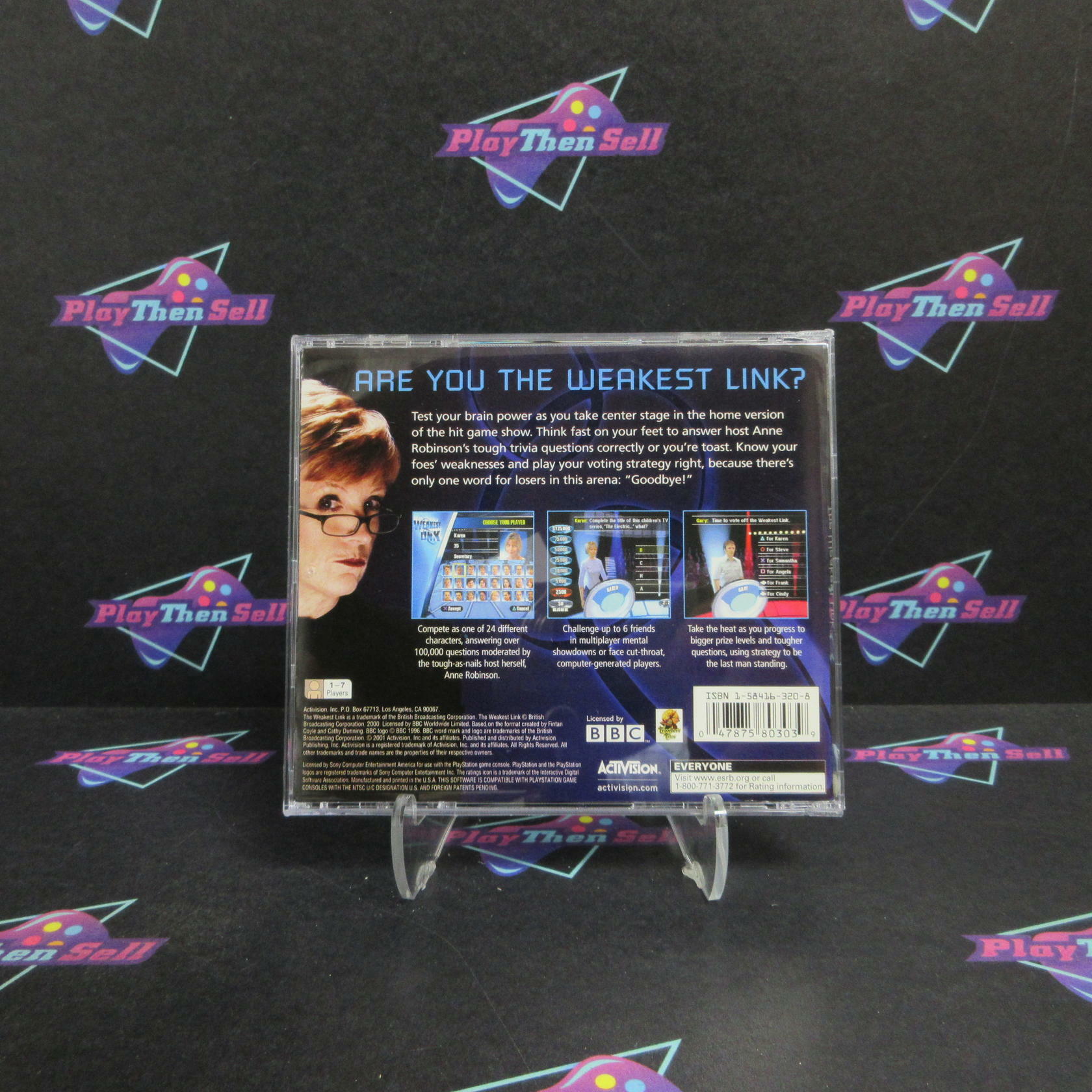 Refurbished The Weakest Link PS1 PlayStation 1 + Reg Card Complete - Refurbished