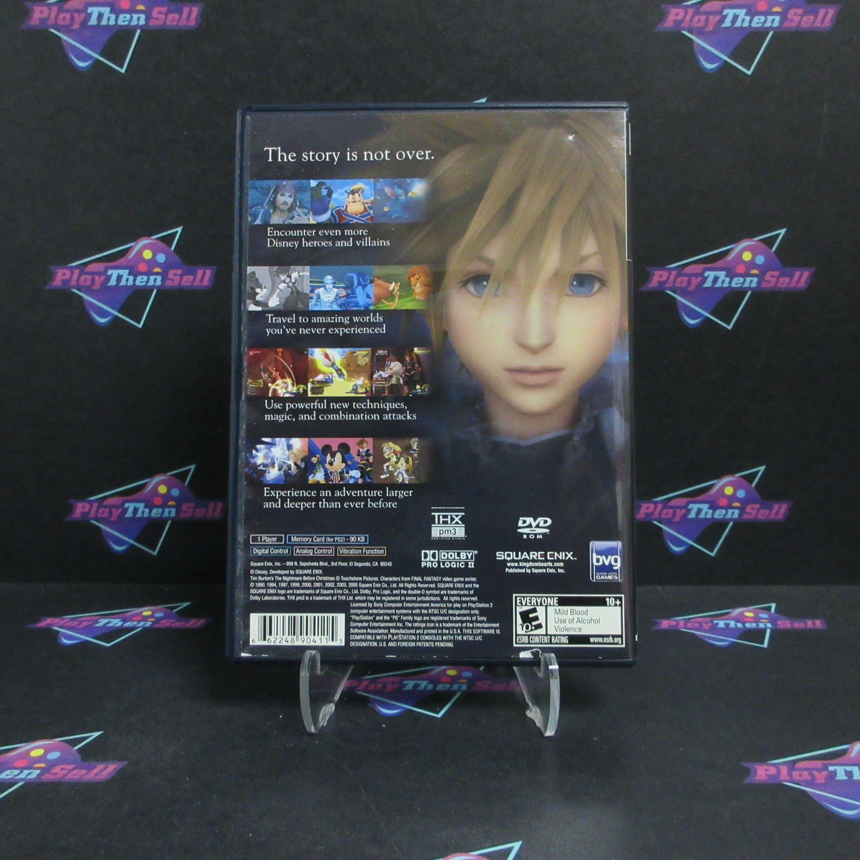 Kingdom Hearts II PS2 PlayStation 2 + Reg Card Complete - Very Good