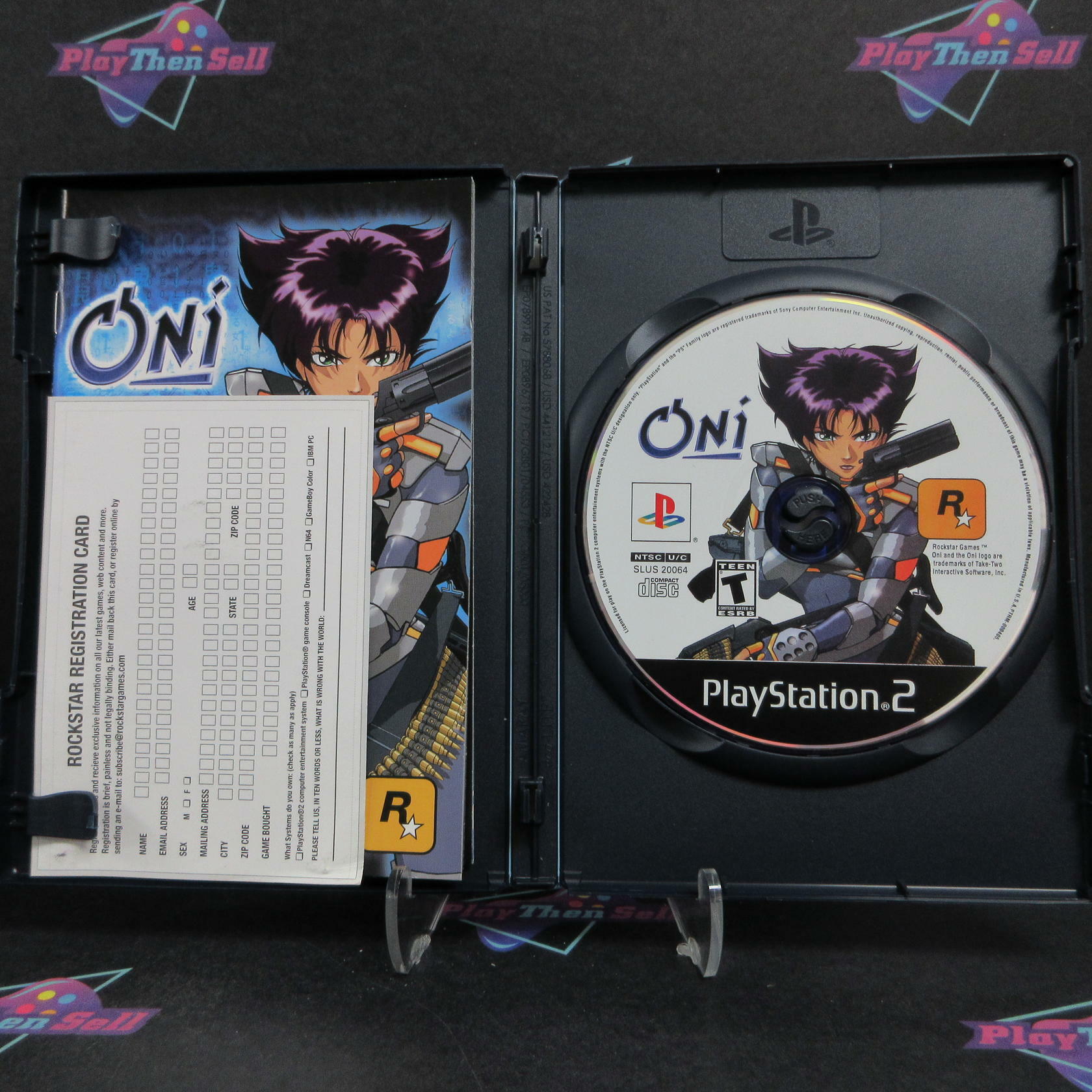 Oni PS2 PlayStation 2 + Reg Card Complete - Excellent