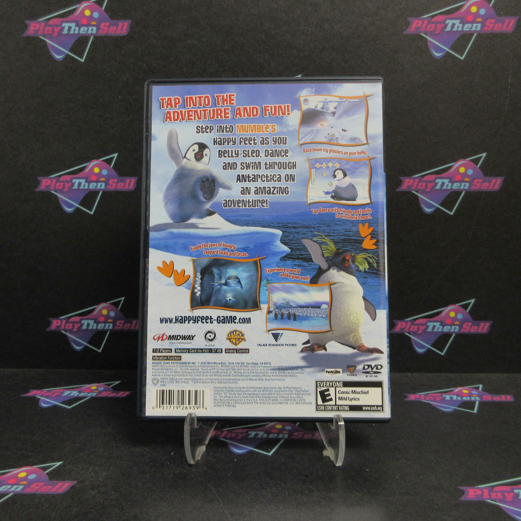 Happy Feet PS2 PlayStation 2 + Reg Card Complete - Excellent