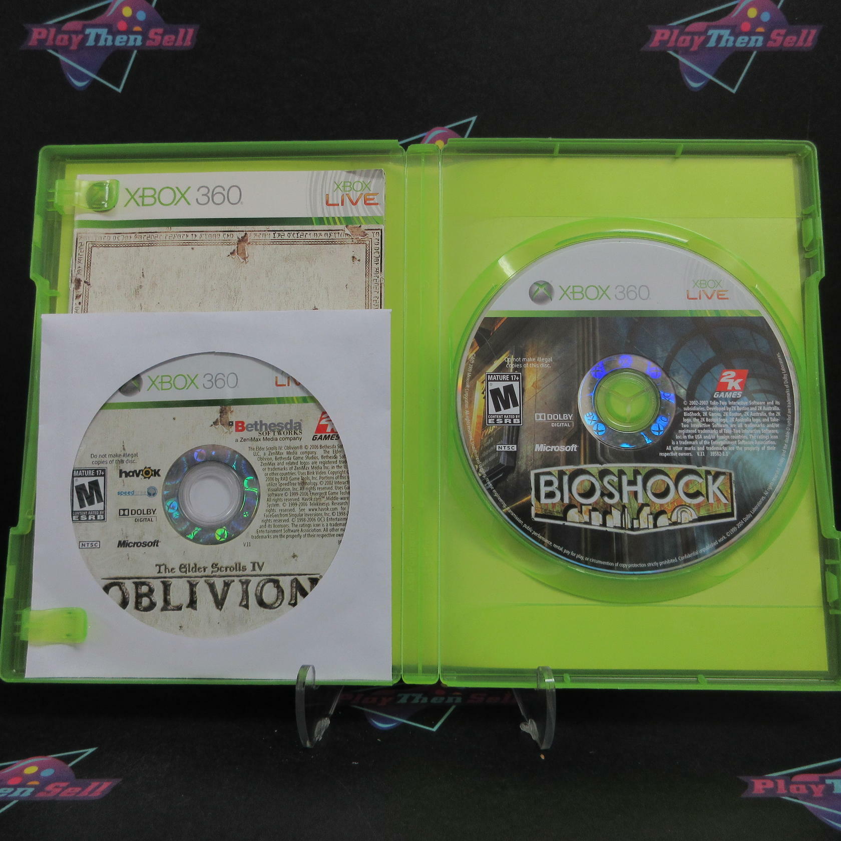 Bioshock & The Elder Scrolls Oblivion Bundle Xbox 360 Complete - Very Good