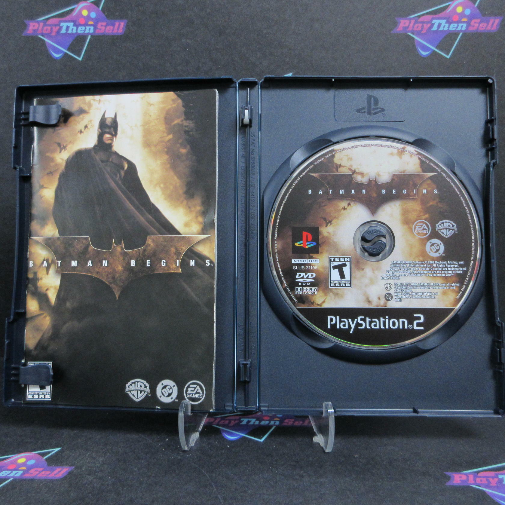 Batman Begins PS2 PlayStation 2 + Movie Ticket Complete - Excellent