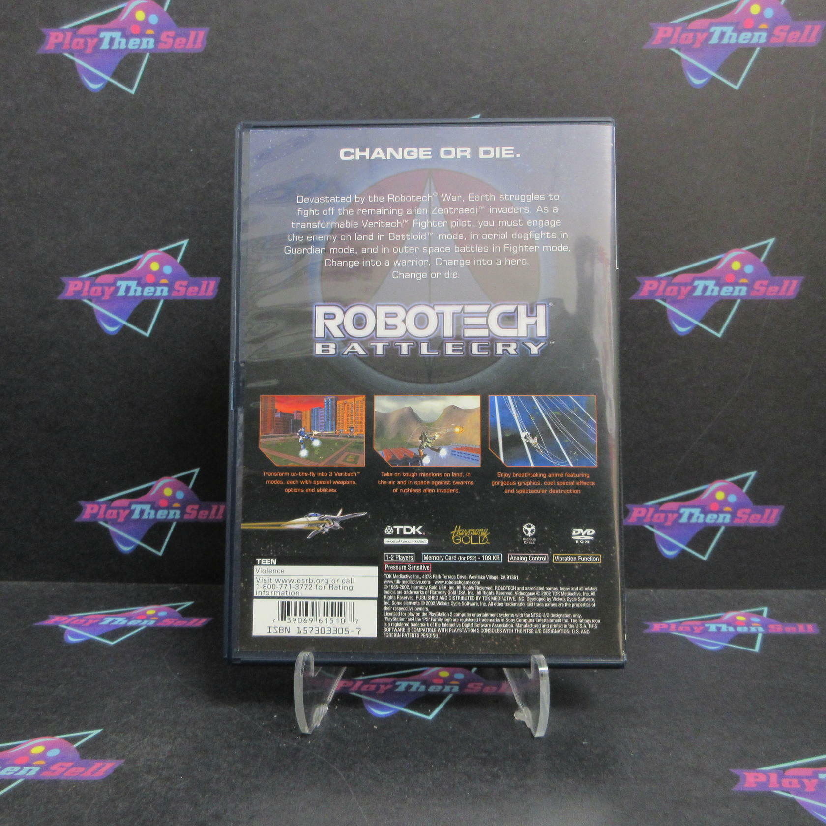 Robotech Battlecry PlayStation 2 + Reg Card / Hintbook Complete - Excellent