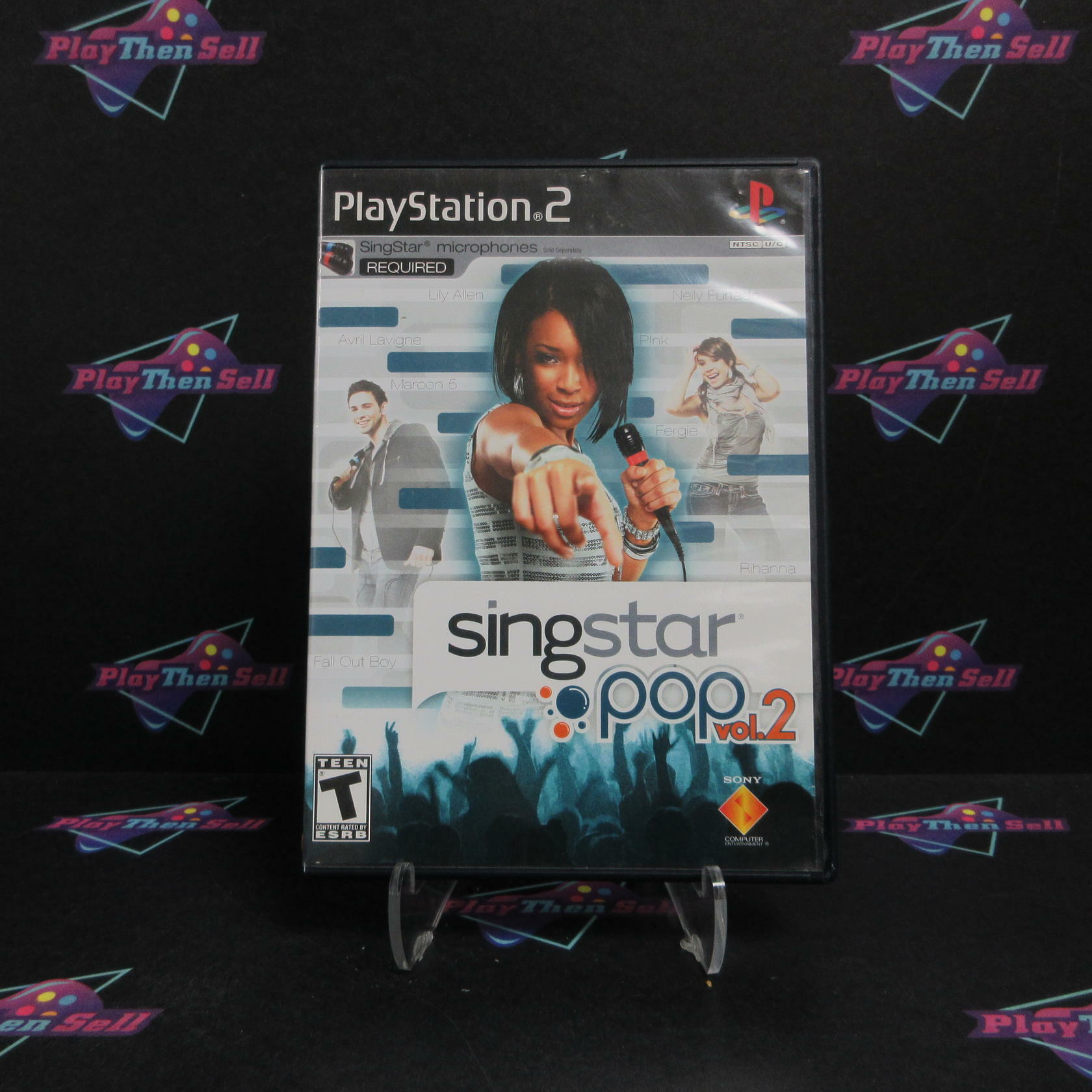 SingStar Pop Vol 2 PS2 PlayStation 2 + Reg Card Complete - Very Good