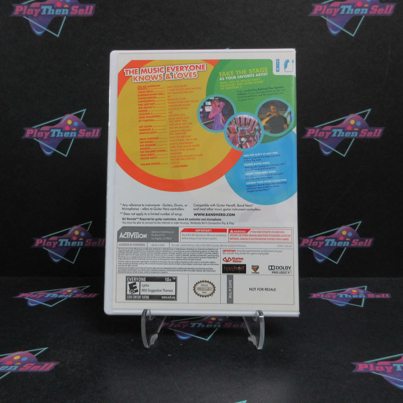 Band Hero Nintendo Wii - Very Good