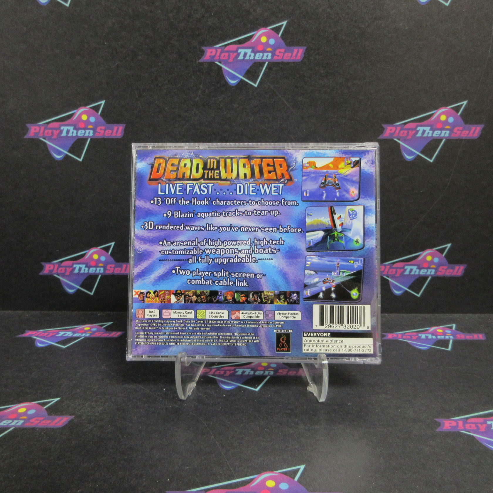 Dead In The Water PS1 PlayStation 1 Complete - Refurbished