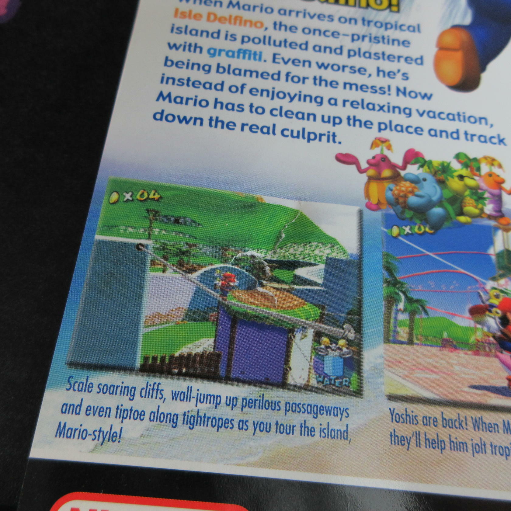 Super Mario Sunshine Players Choice Nintendo Gamecube - Very Good