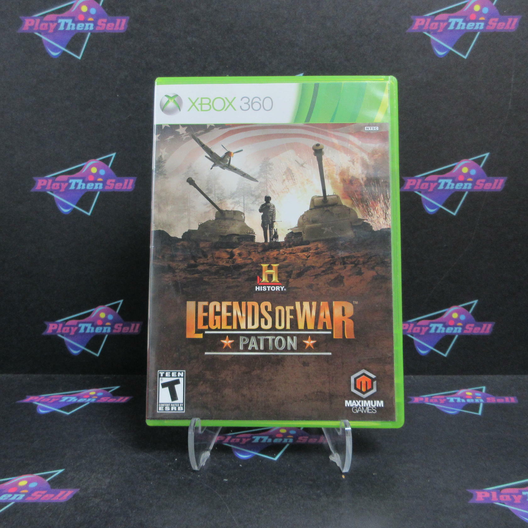 History Legends of War Patton Xbox 360 Complete - Very Good